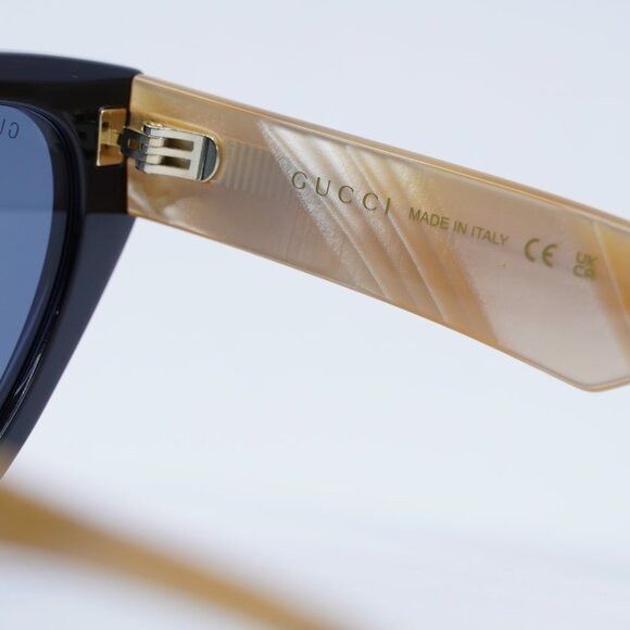 Gucci New Gucci GG1333S 004 Sunglasses - Black Frame, Blue Lenses Size ONE SIZE - 7 Thumbnail