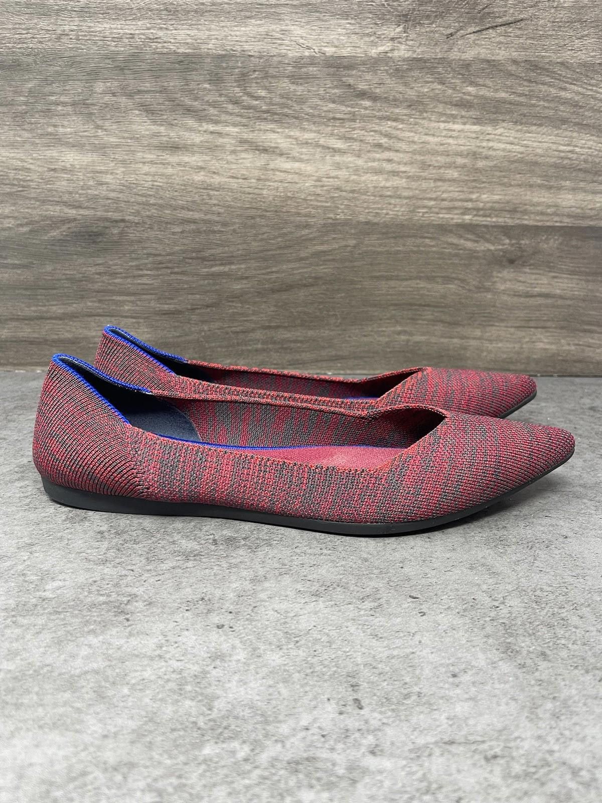 Rothy's Rothys The Point Flats Womens Size 9 Red Slip On Pointed Size US 9 / IT 39 - 5 Thumbnail