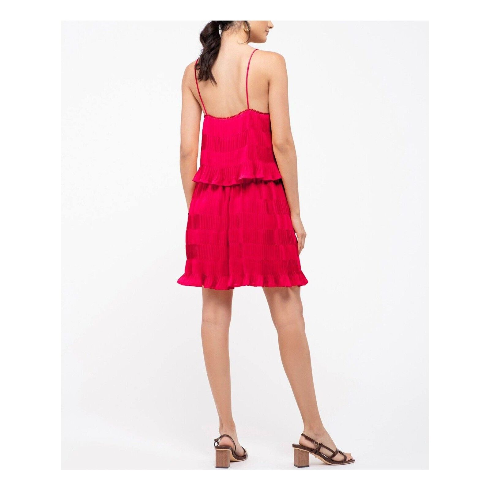 Anthropologie Moon River Anthropologie Small Hot Pink Mini Dress Size S / US 4 / IT 40 - 2 Thumbnail
