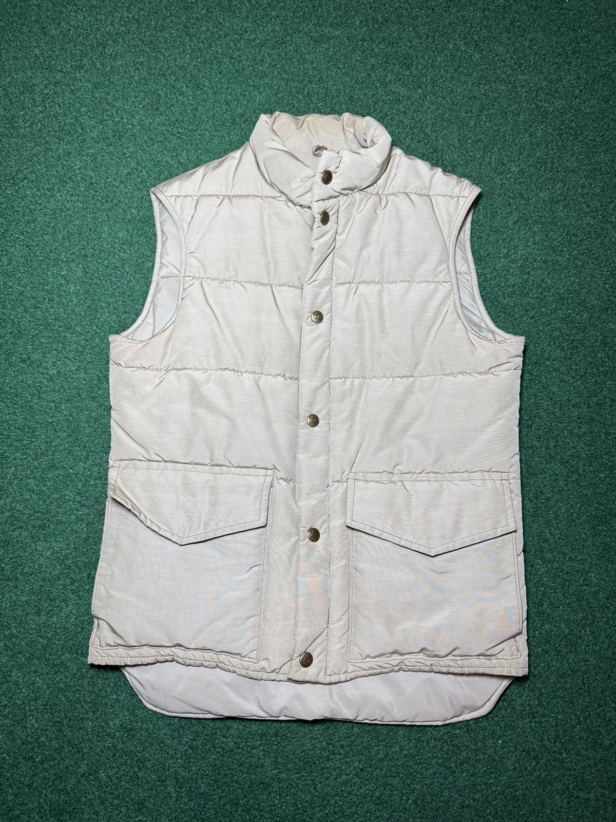 Woolrich Woolen Mills Woolrich Puffer Full Zip Button Up Biege Small 19x24 Vest Size US S / EU 44-46 / 1 - 1 Thumbnail