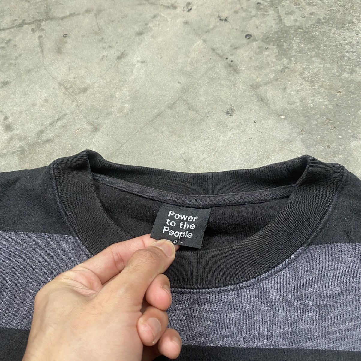 Japanese Brand × Vintage y2k Hybrid PowerToPeople Striped Reverse Weave Size US L / EU 52-54 / 3 - 8 Thumbnail