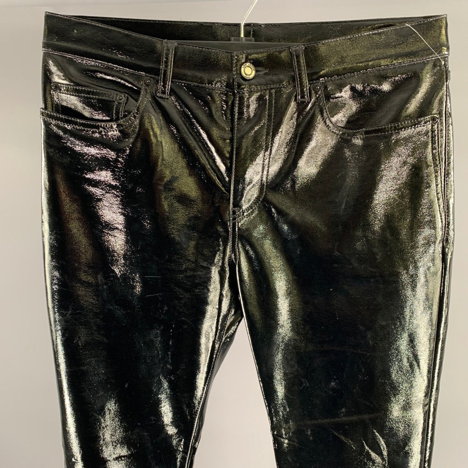Saint Laurent Paris SAINT LAURENT Size 30 Black Polyester Pants Size US 30 / EU 46 - 2 Thumbnail