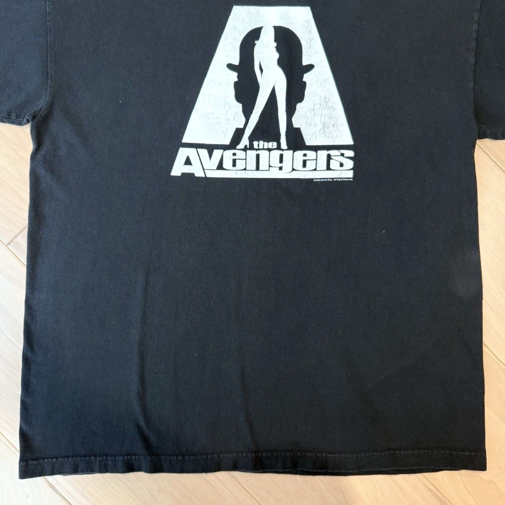 Vintage VINTAGE The Avengers Movie Promo Shirt XL Black 90s Uma Thurman Sean Connery Spy T-Shirt Men Short Sleeve Logo Crew Neck Cotton Knit Size US XL / EU 56 / 4 - 4 Thumbnail