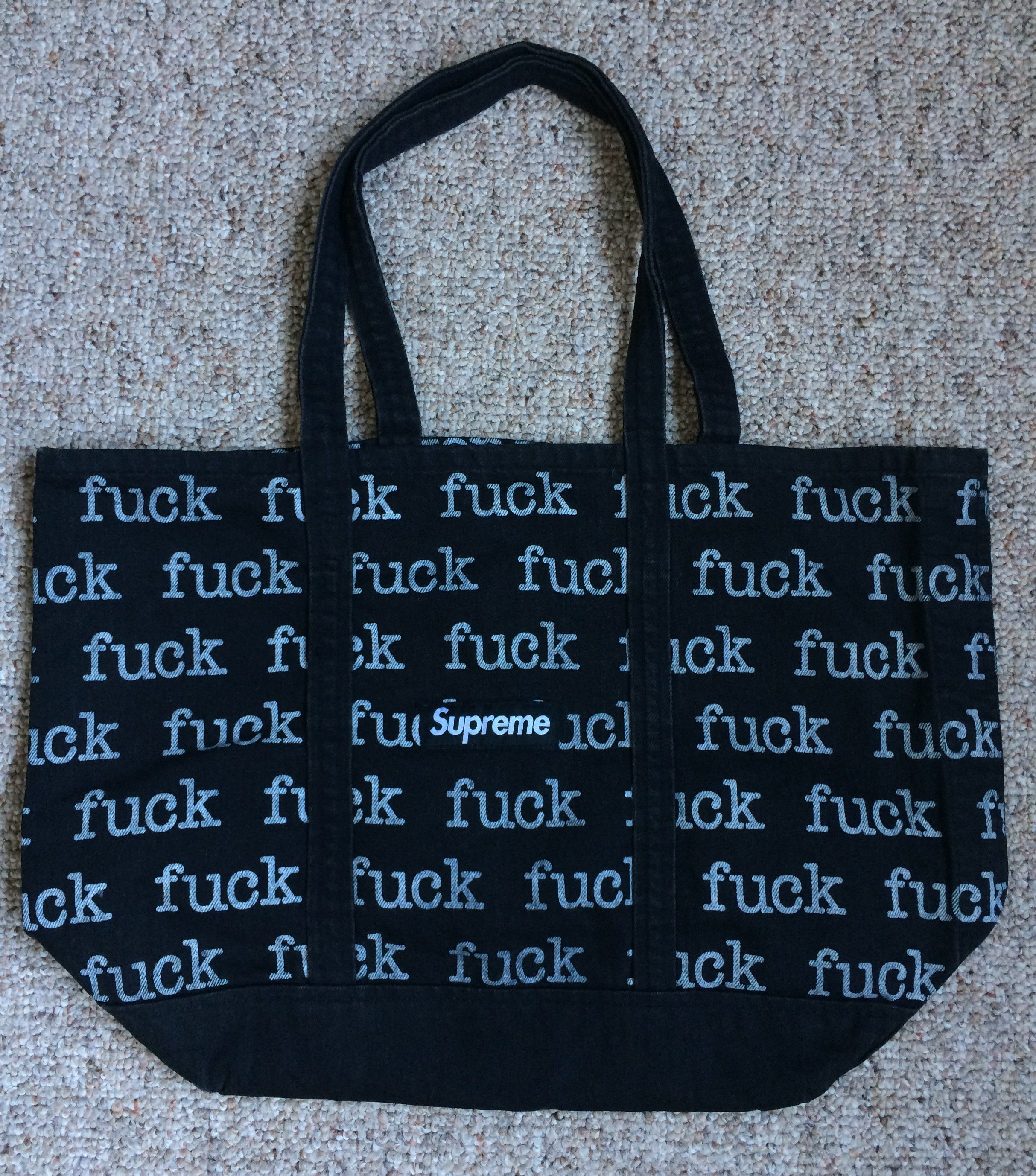 Supreme Fuck トートバッグ ブラック Supreme Supreme 