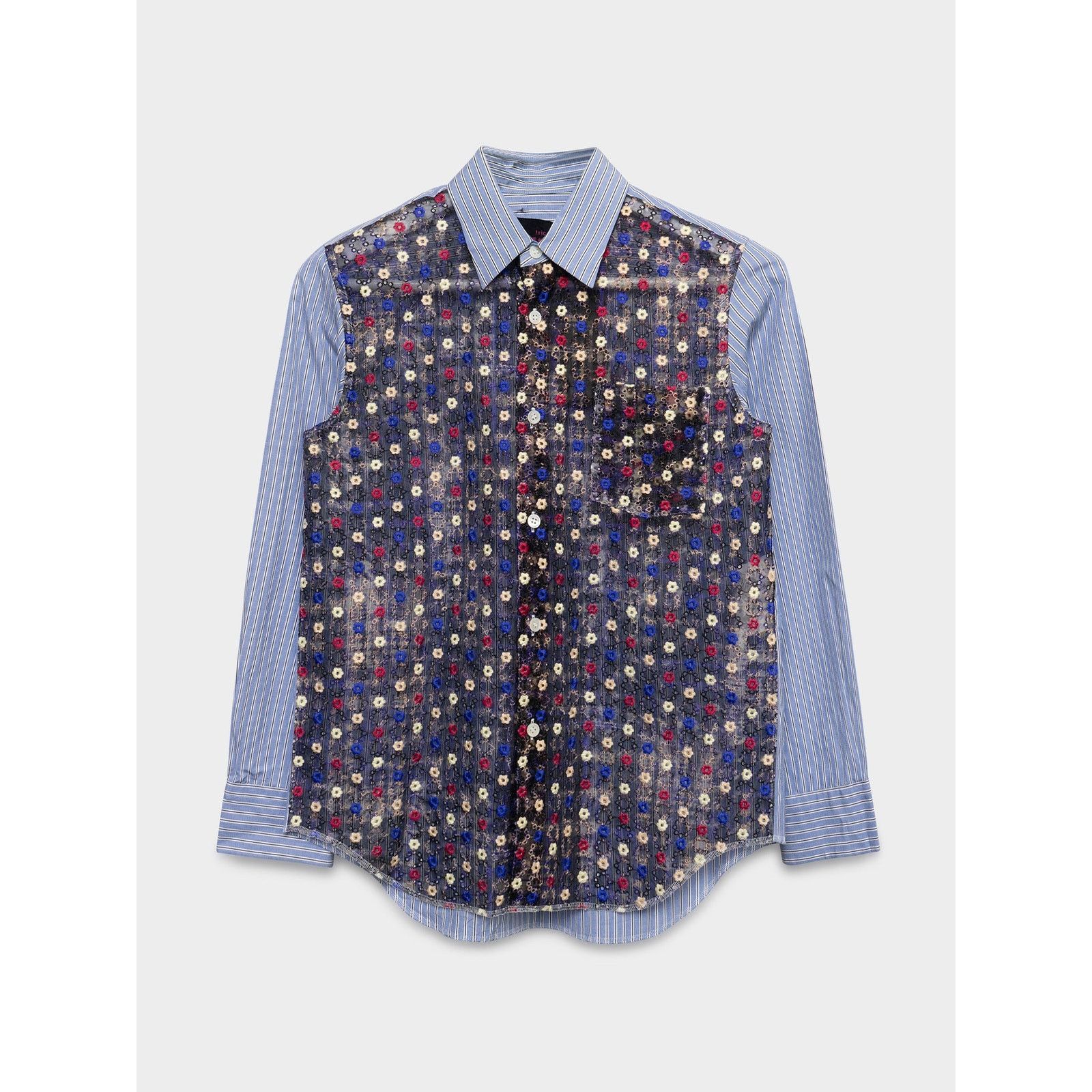 Comme des Garcons Floral Mesh Shirt Size US S / EU 44-46 / 1 - 1 Thumbnail