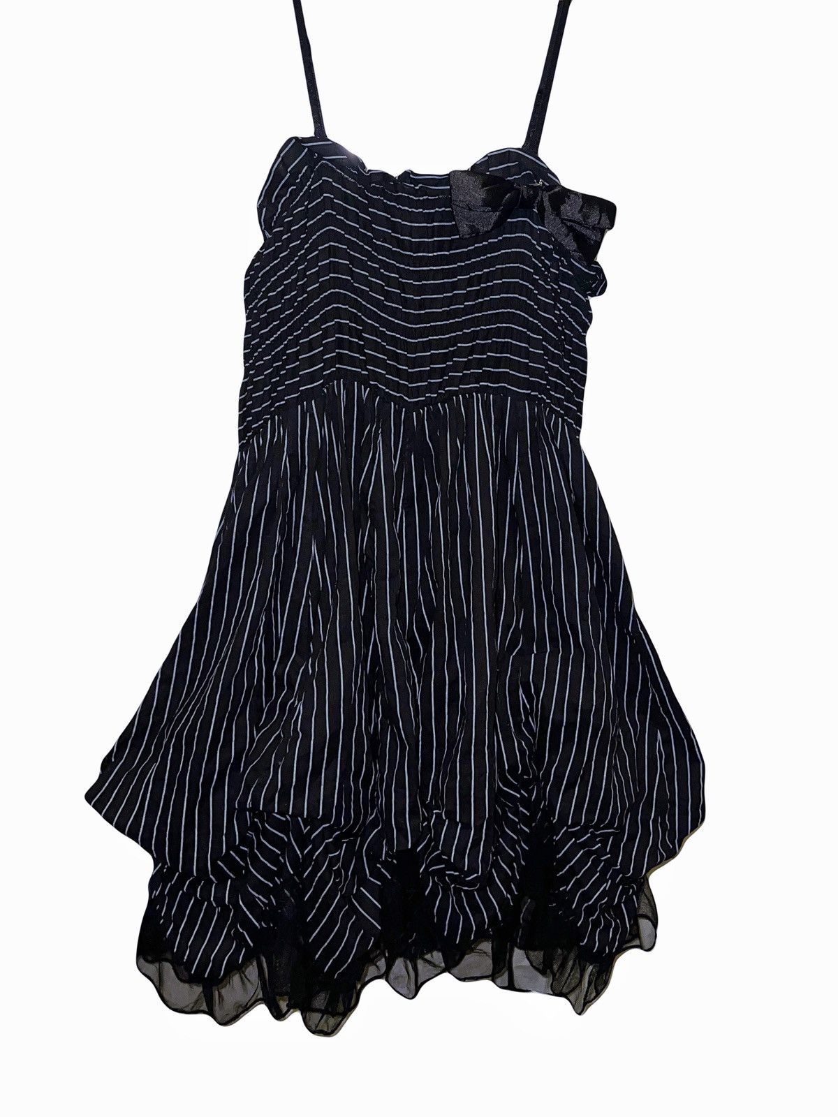 Japanese Brand Dark coquette babydoll mini dress 🎀➕ Size ONE SIZE - 5 Thumbnail