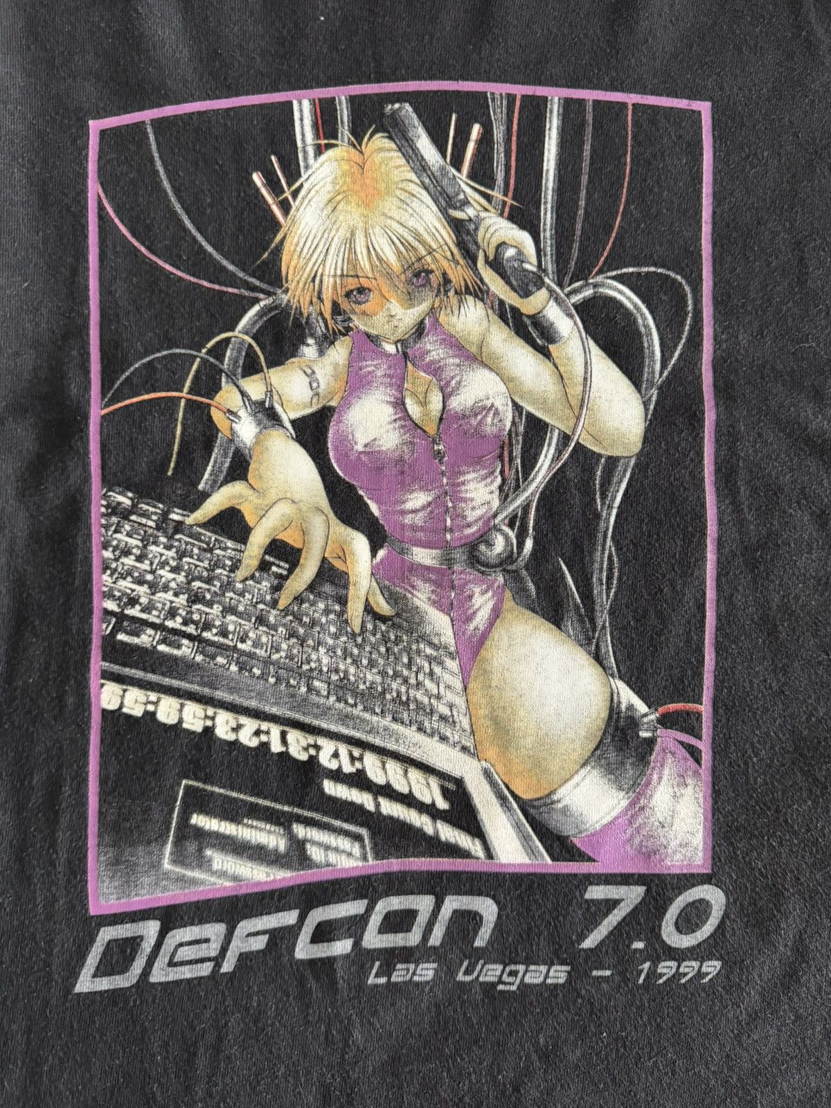 Other Vintage 1997 Las Vegas Defcon Hacker tee Size US XXL / EU 58 / 5 - 2 Thumbnail