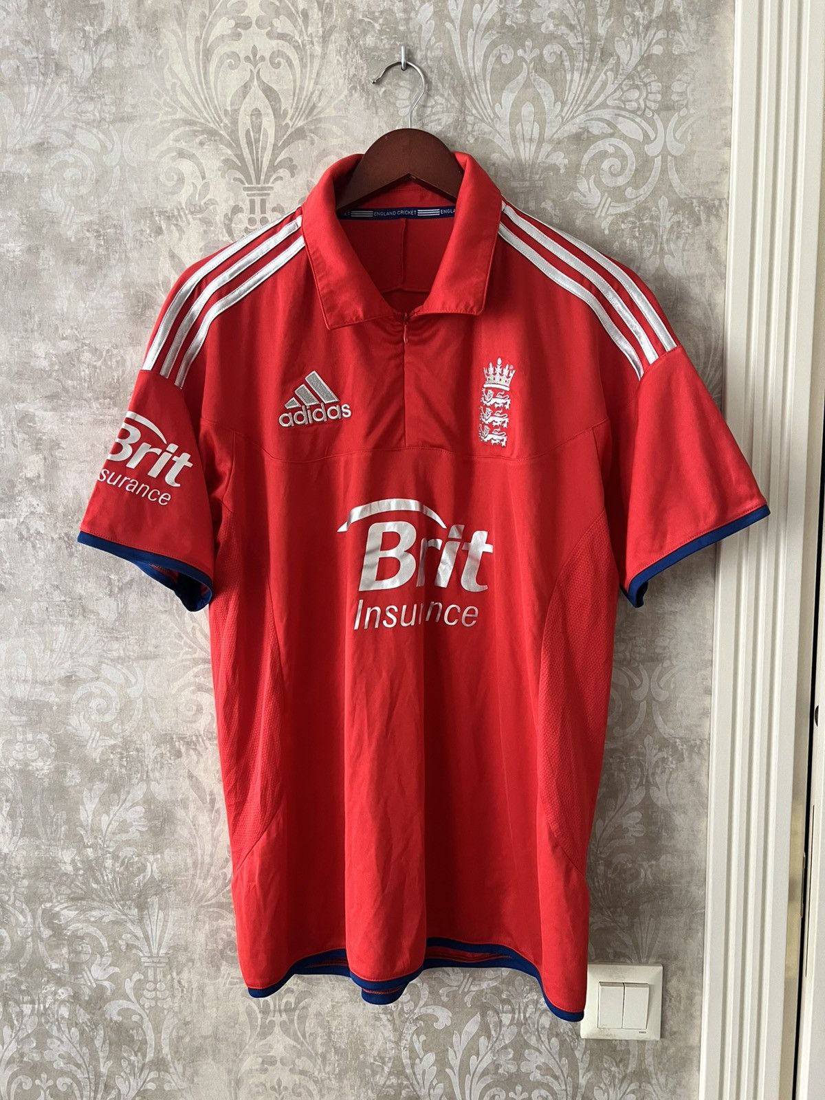 Adidas Adidas England Team Jersey Cricket Polo Shirt Size US L / EU 52-54 / 3 - 1 Thumbnail