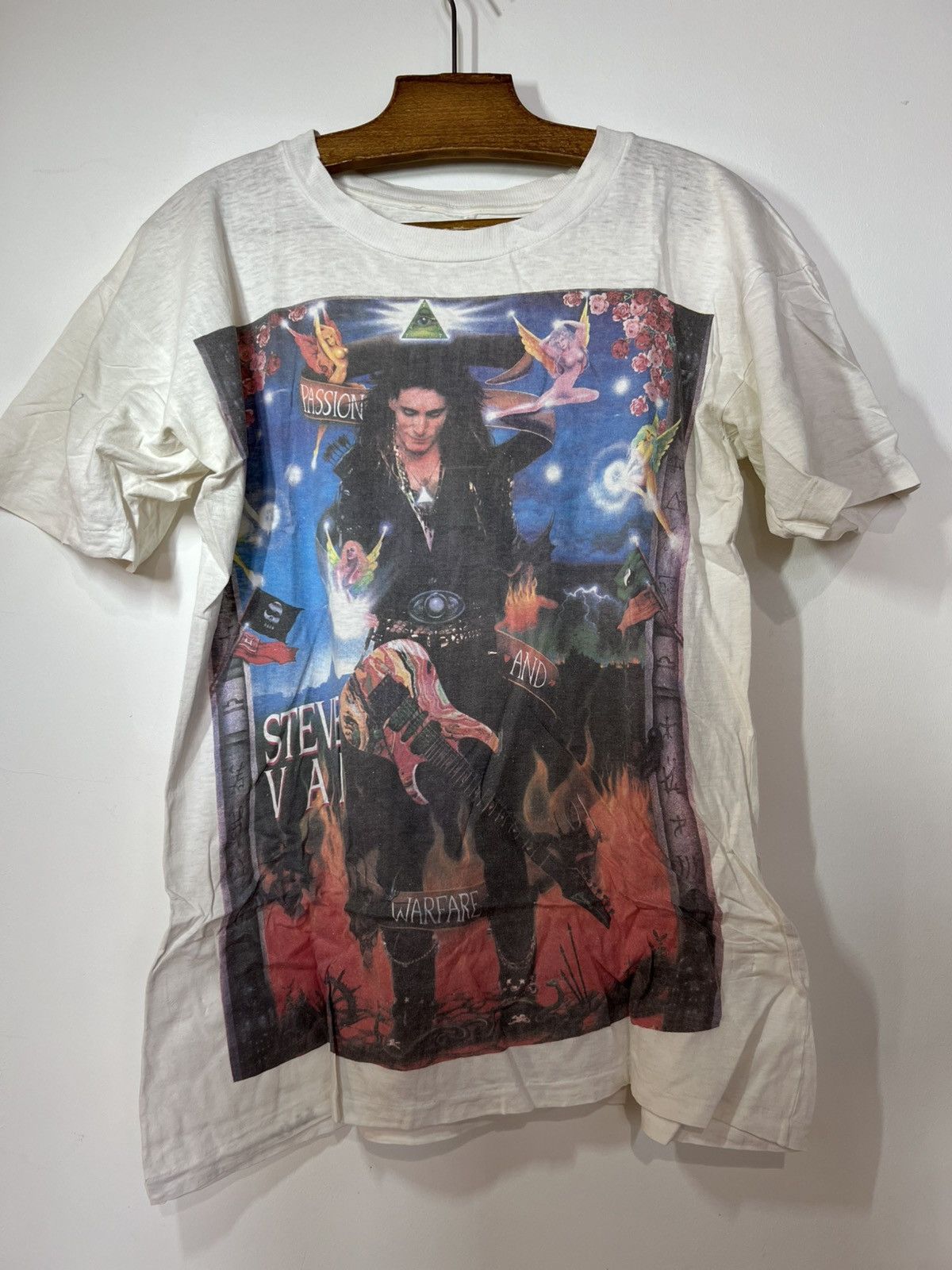 Band Tees Vintage early 90s Steve Vai passion and warfare shirt Size US L / EU 52-54 / 3 - 1 Thumbnail