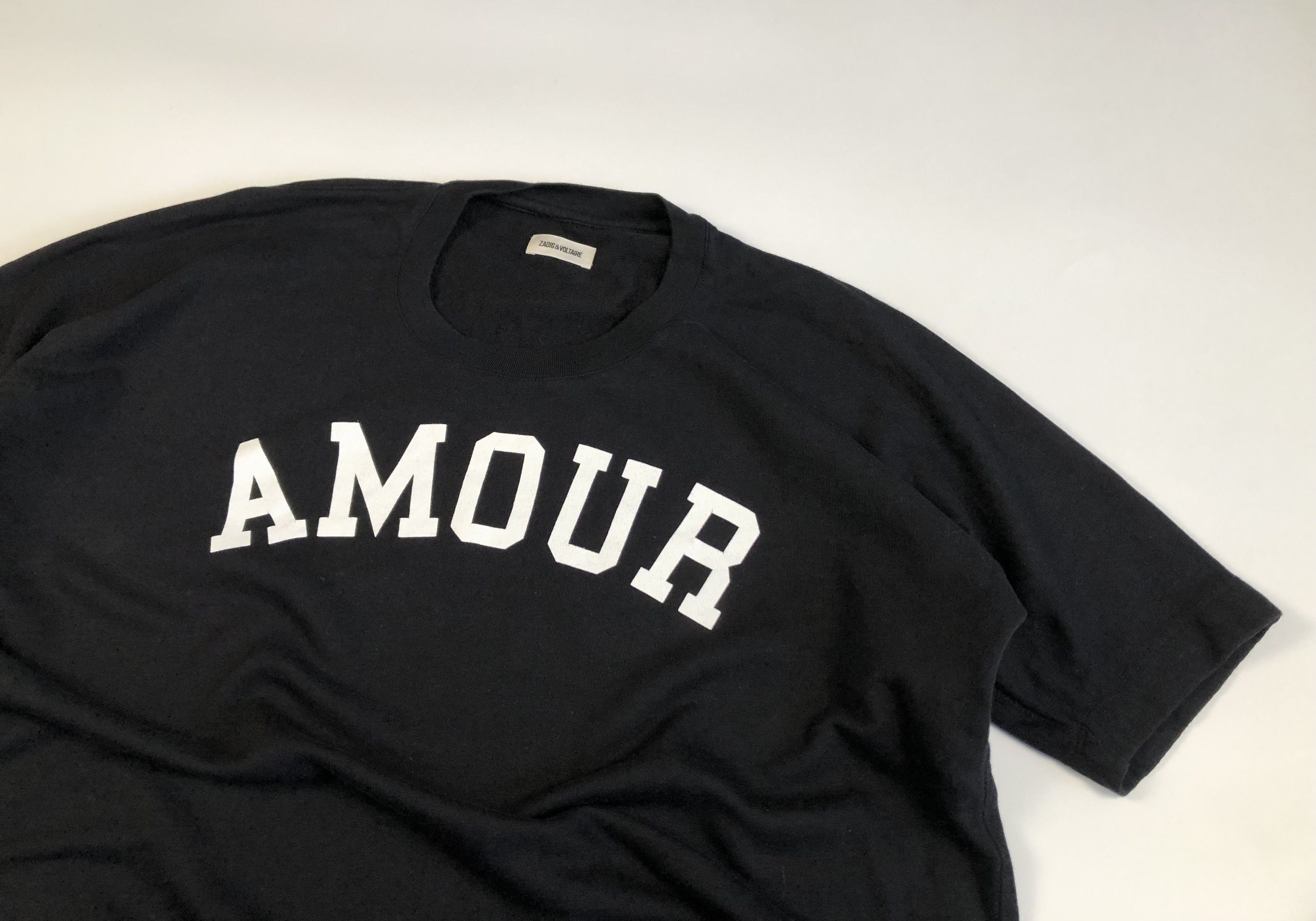 Zadig & Voltaire Zadig & Voltaire Portland Amour Short Sleeve Sweatshirt Size L / US 10 / IT 46 - 2 Thumbnail