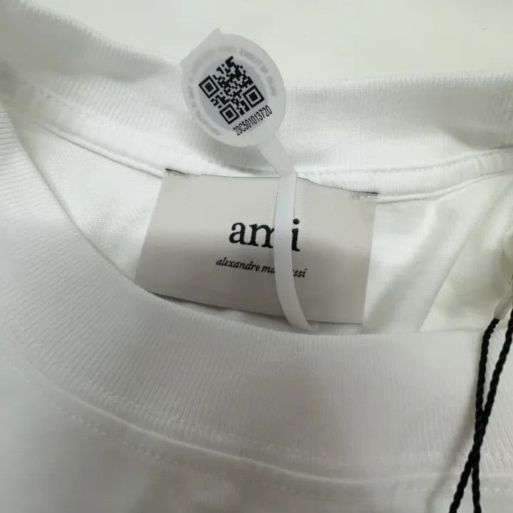 AMI AMIPARIS White Comfortable Cotton T-Shirt -2507 Size US XS / EU 42 / 0 - 5 Thumbnail
