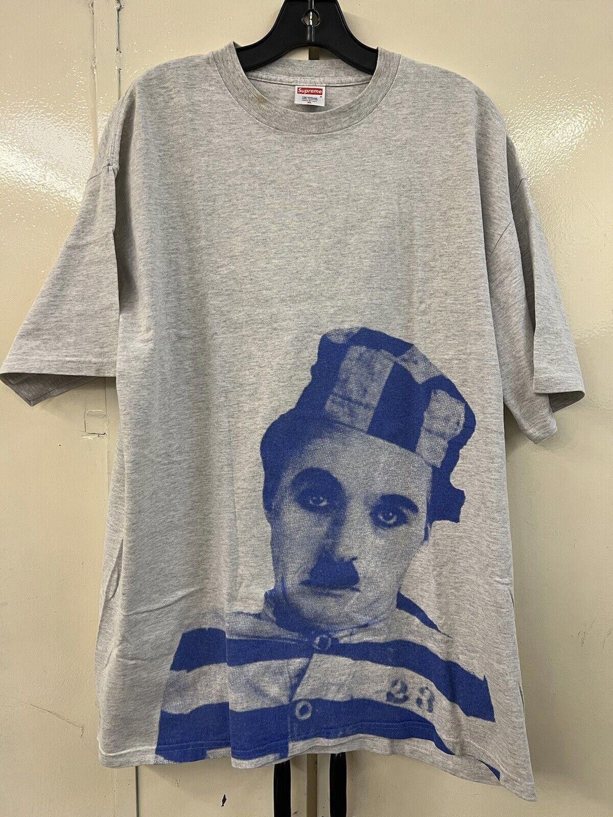 Supreme SS03 Supreme Charlie Chaplin Tee Grey Size XL 2003 Size US XL / EU 56 / 4 - 2 Thumbnail
