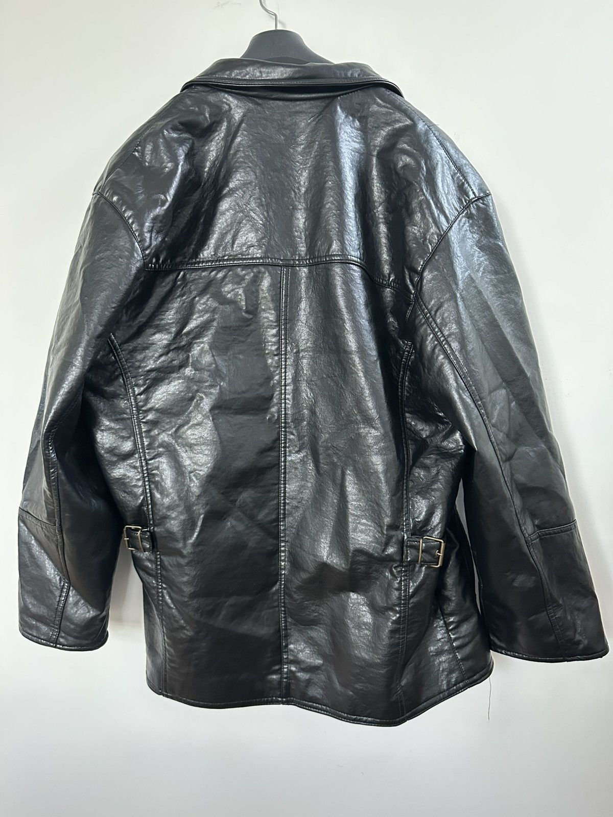 Other Handmade in Italy Emporio GV Vegan Leather Jacket – Black Size US XL / EU 56 / 4 - 2 Thumbnail