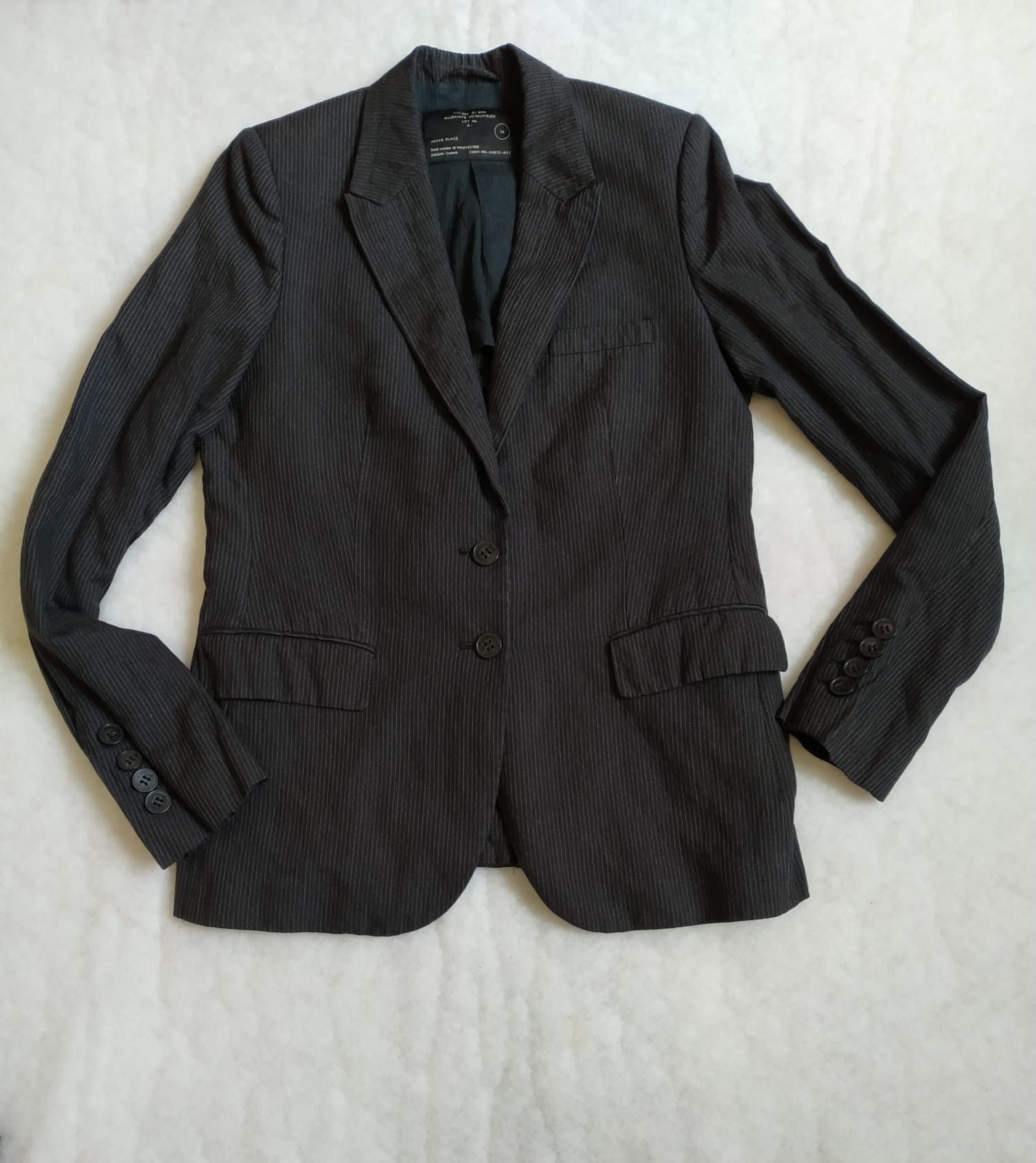 Allsaints AllSaints women's wool blazer black stripped L, UK 14, Size L / US 10 / IT 46 - 5 Thumbnail