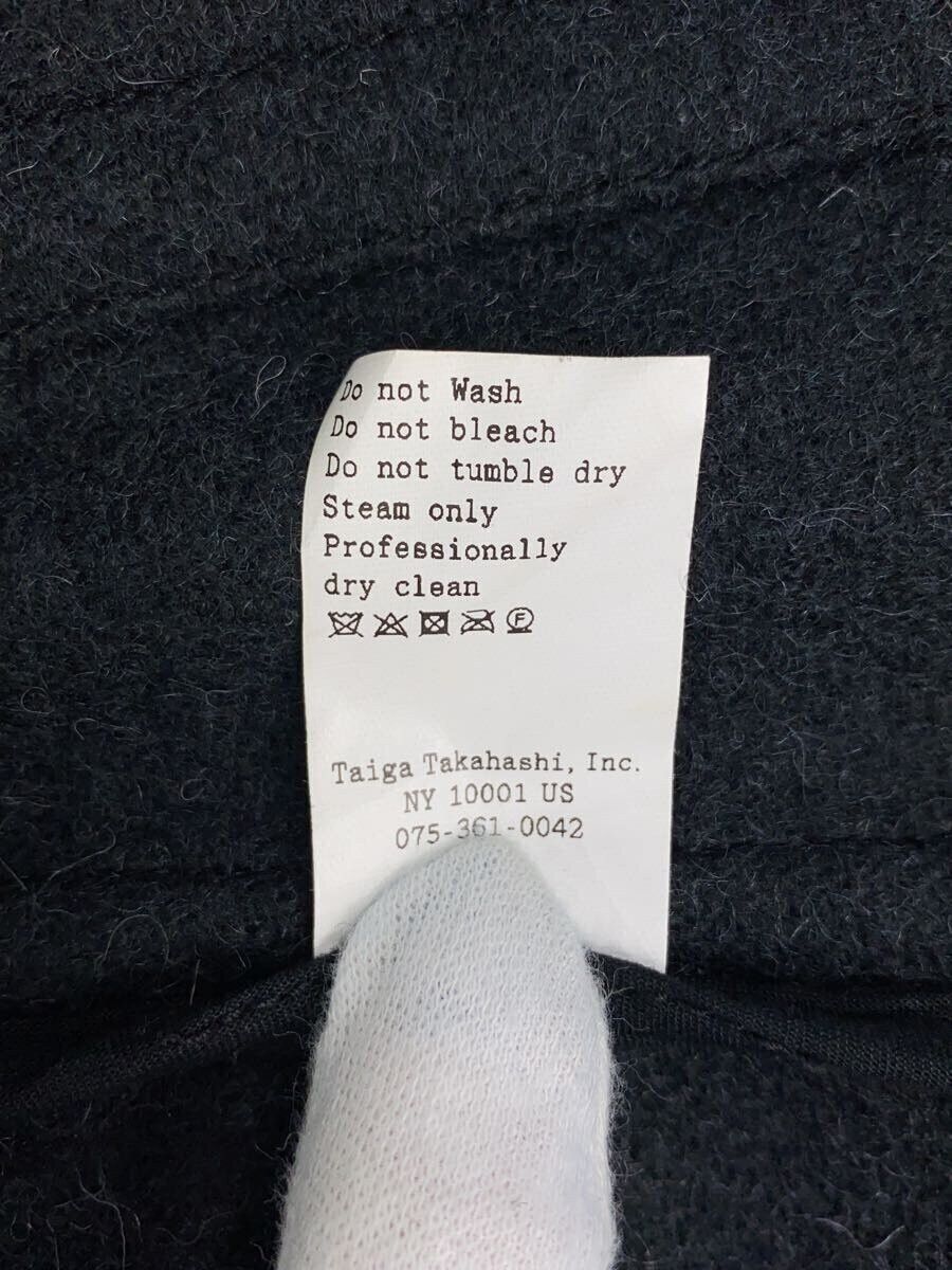 Taiga Takahashi Black Wool Mackinaw Coat Solid Color Size US S / EU 44-46 / 1 - 5 Thumbnail