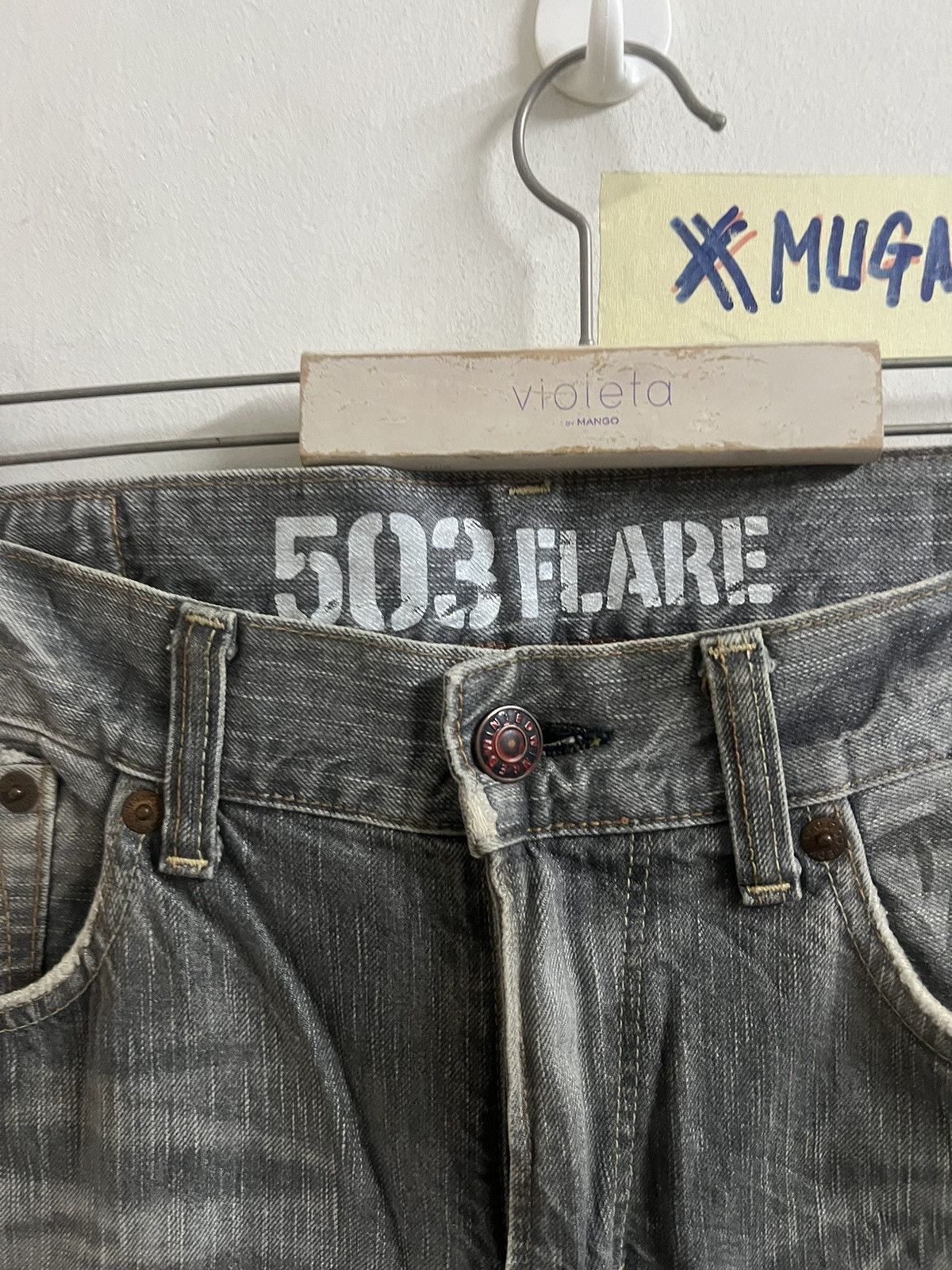 Japanese Brand RARE‼️FLARED🔥VINTAGE EDWIN 503 DISTRESSED DENIM PANT Size US 36 / EU 52 - 9 Thumbnail