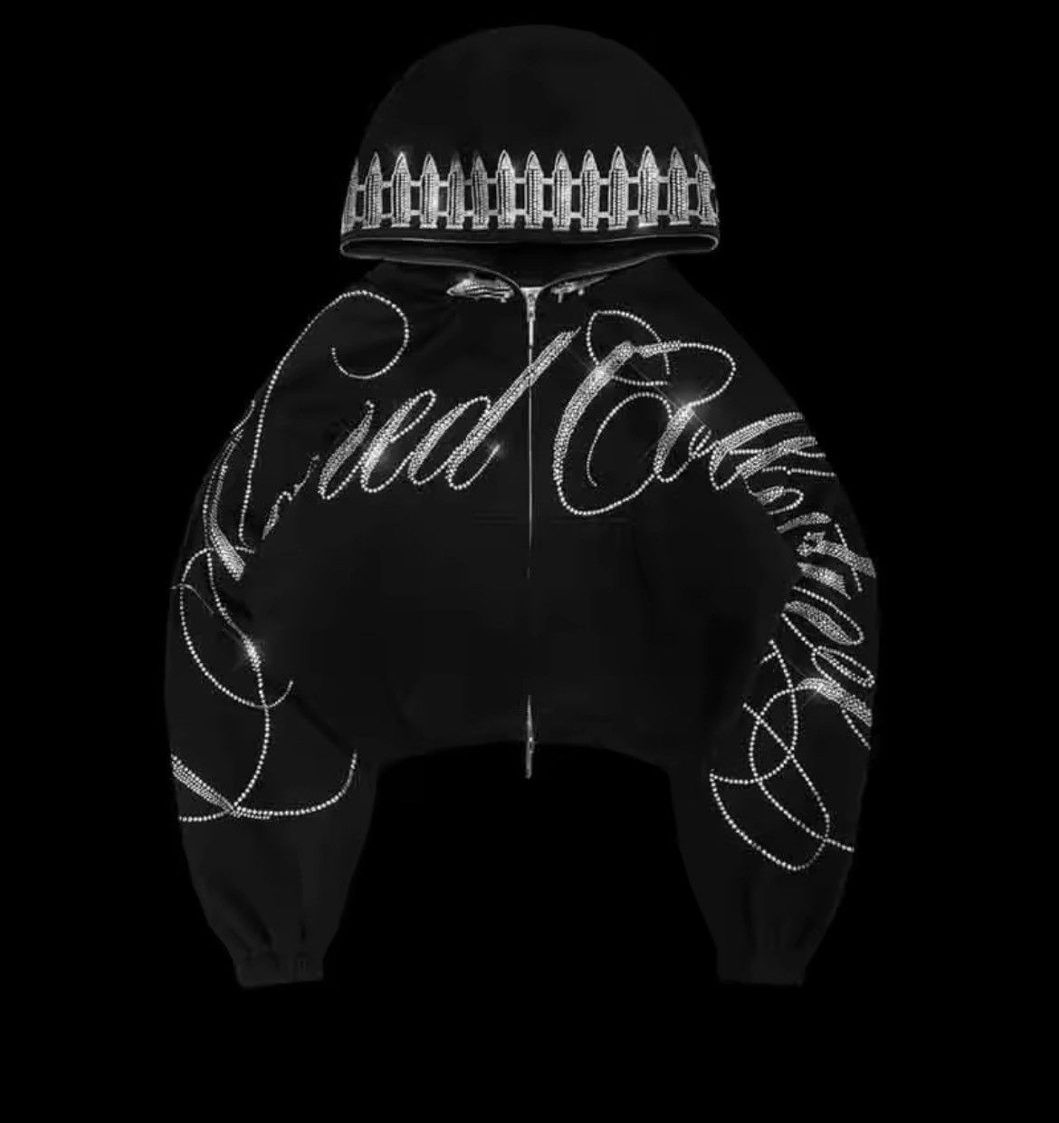 Other Black sequinned hoodie Size M / US 6-8 / IT 42-44 - 3 Thumbnail
