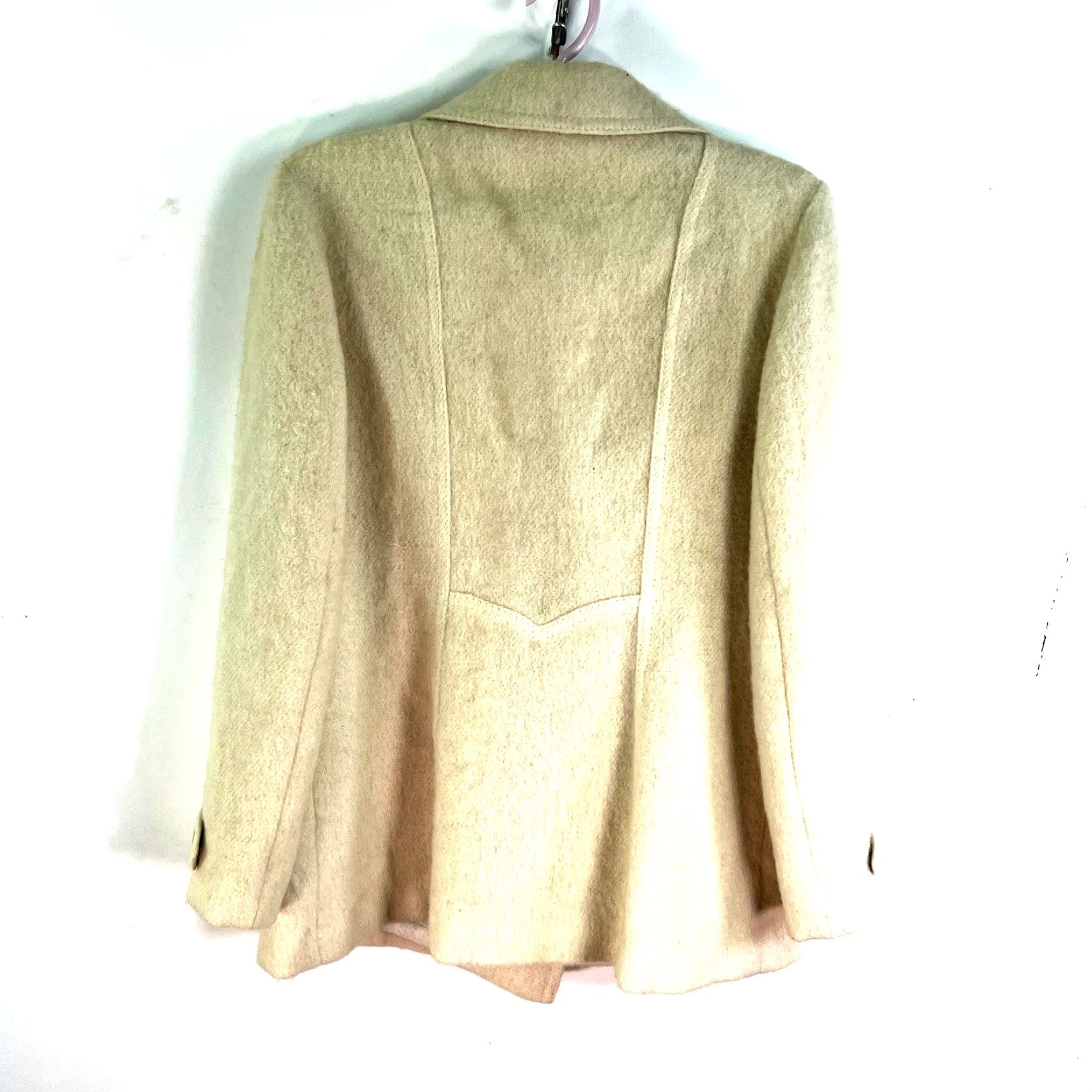 Vintage VINTAGE 70s Hilda Iceland Wool Jacket Women's Size 10 Beige Casual Classic Size L / US 10 / IT 46 - 7 Thumbnail