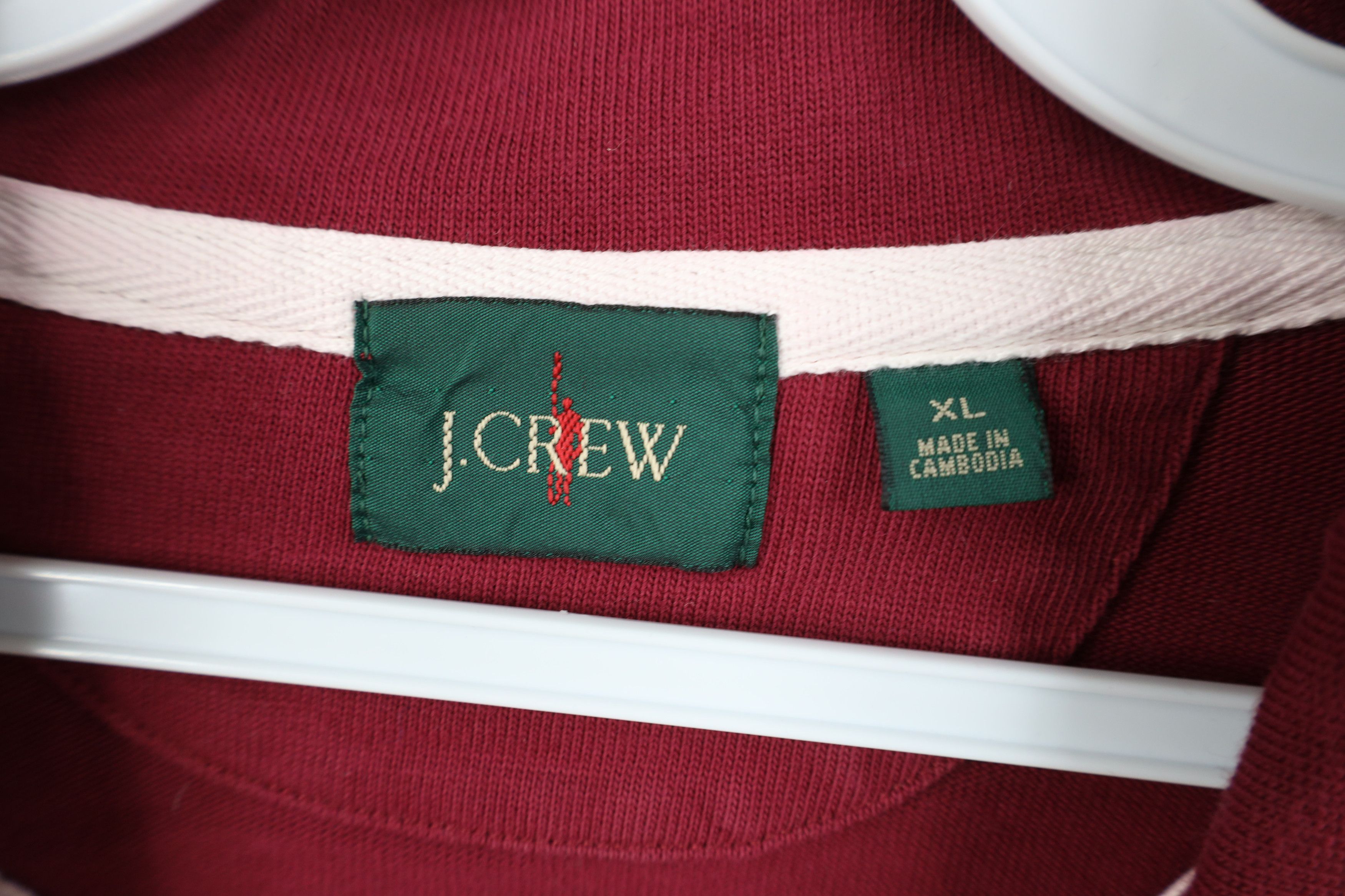 J.Crew Y2K J Crew Oarsman Rugby 1/4 Half Zip Pullover Sweater Red Size US XL / EU 56 / 4 - 7 Thumbnail