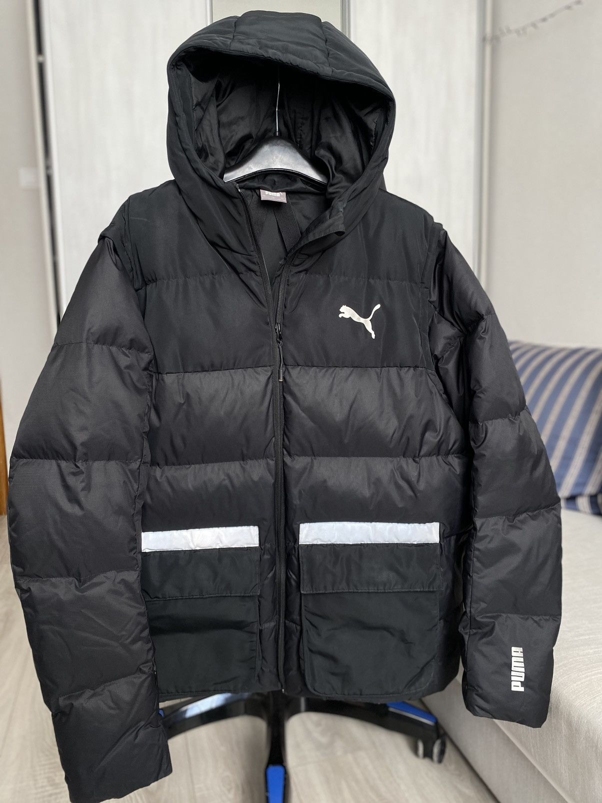 Puma Puma Down jacket vintage puma heavy jacket reflective Size US L / EU 52-54 / 3 - 2 Thumbnail