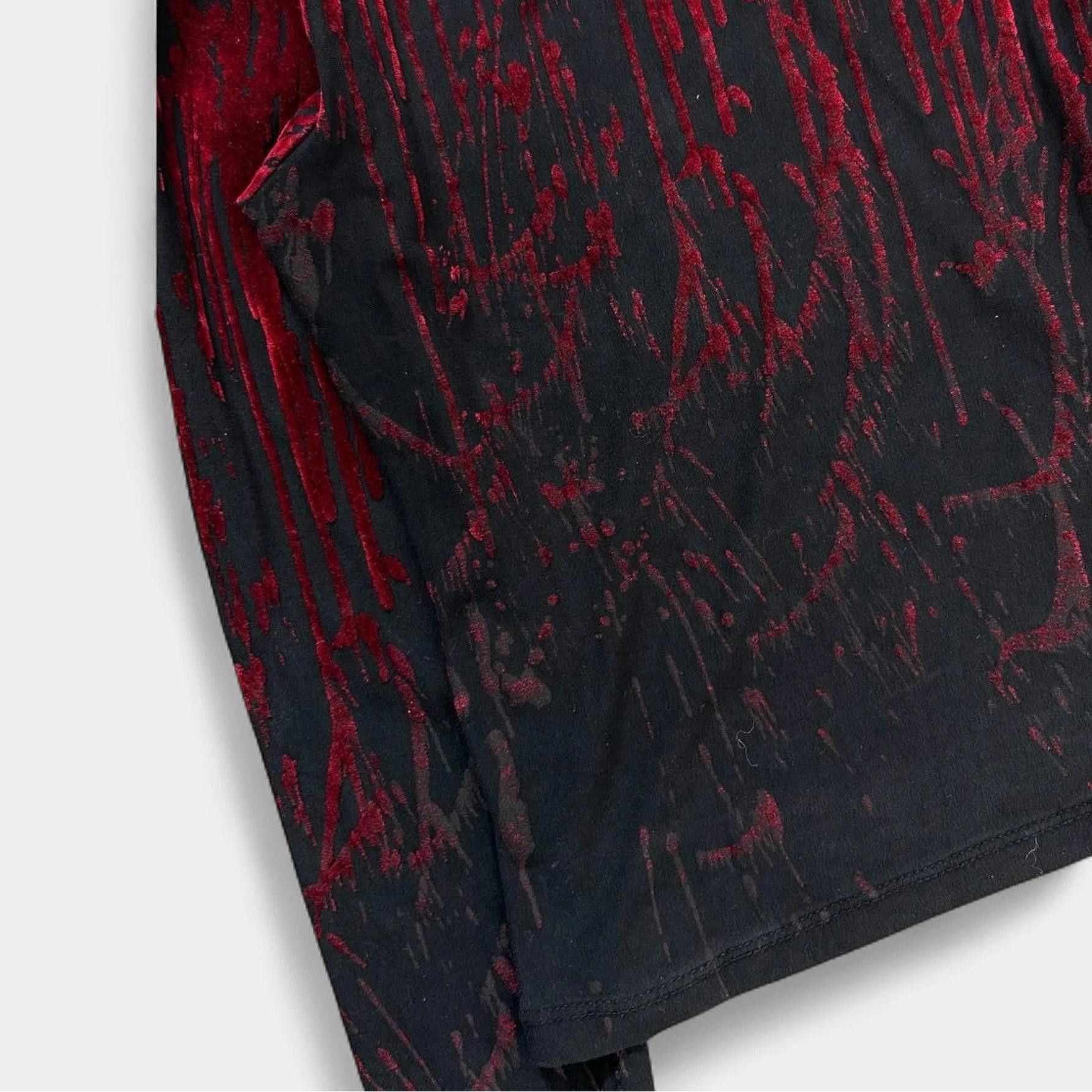 Jean Paul Gaultier Jean Paul Gaultier 1994 Blood Drip V-Neck