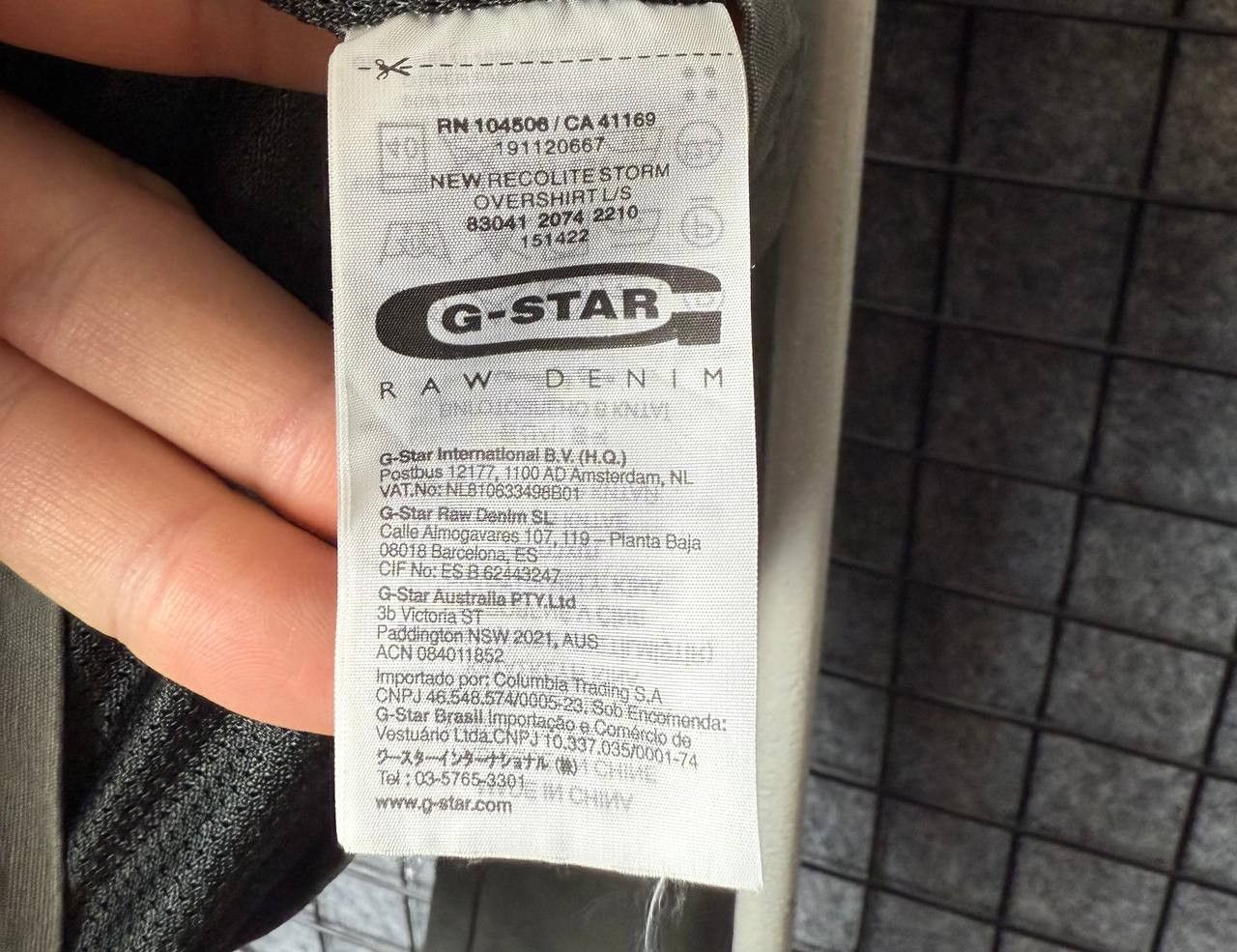 G-Star G star raw Recolite Storm Overshirt L/S cotton size XLarge Size US XL / EU 56 / 4 - 15 Thumbnail