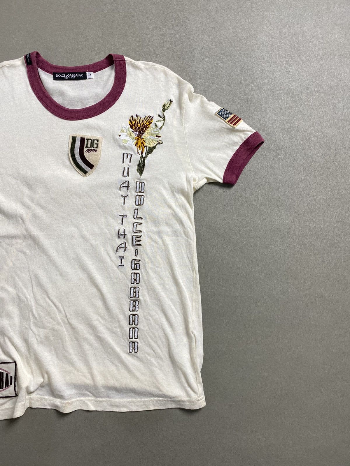 Dolce & Gabbana D&G Muay Thai Embroidery Tshirt Size US M / EU 48-50 / 2 - 3 Thumbnail