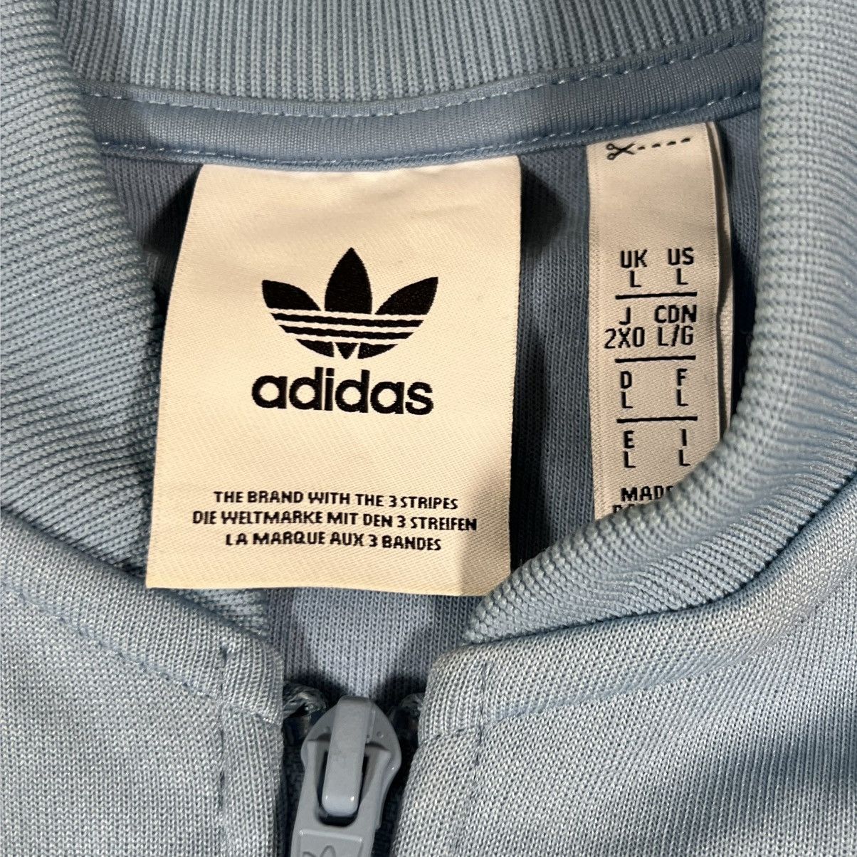 Adidas Adidas Trefoil Track Jacket L Full Zip TT Jacket Blue White Size US L / EU 52-54 / 3 - 4 Thumbnail