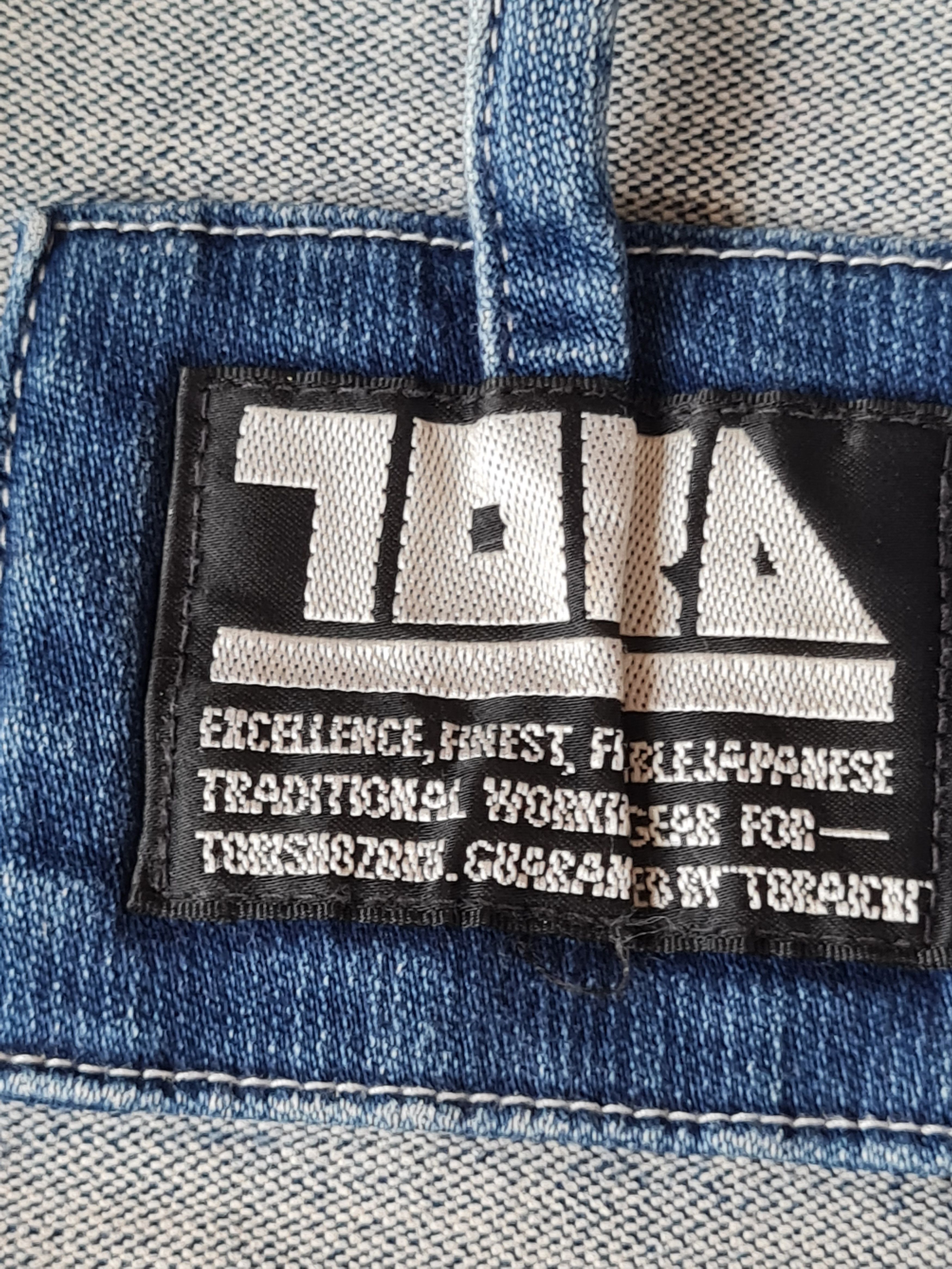 Japanese Brand × Vintage Vtg Tora Denim Jacket Blue Size US L / EU 52-54 / 3 - 15 Thumbnail