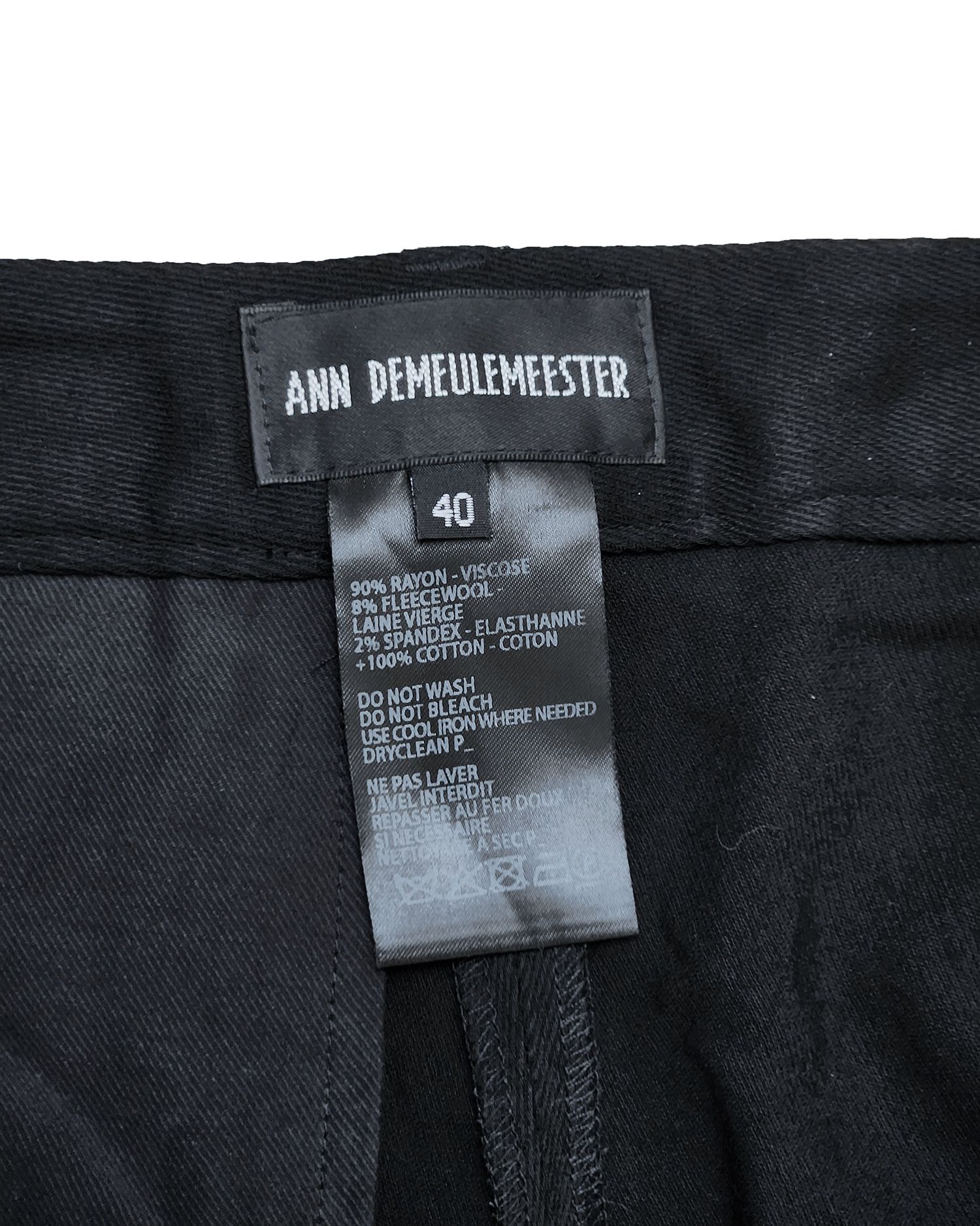 Ann Demeulemeester Ann Demeulemeester "Amedeo" Hook Fasten Trouser Size 32" / US 10 / IT 46 - 7 Thumbnail