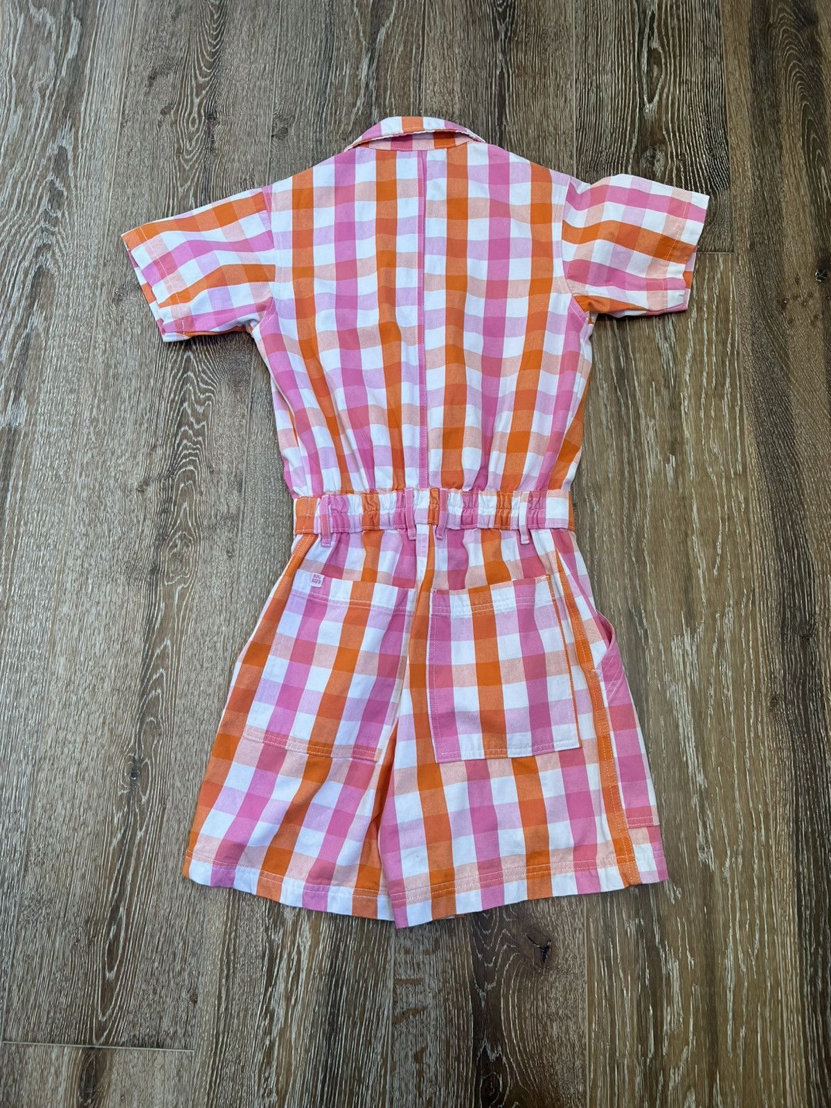Big Bud Press Big Bud Press Short Sleeve Jump Suit Plaid Pattern Size 25" / US 0 / IT 36 - 2 Thumbnail