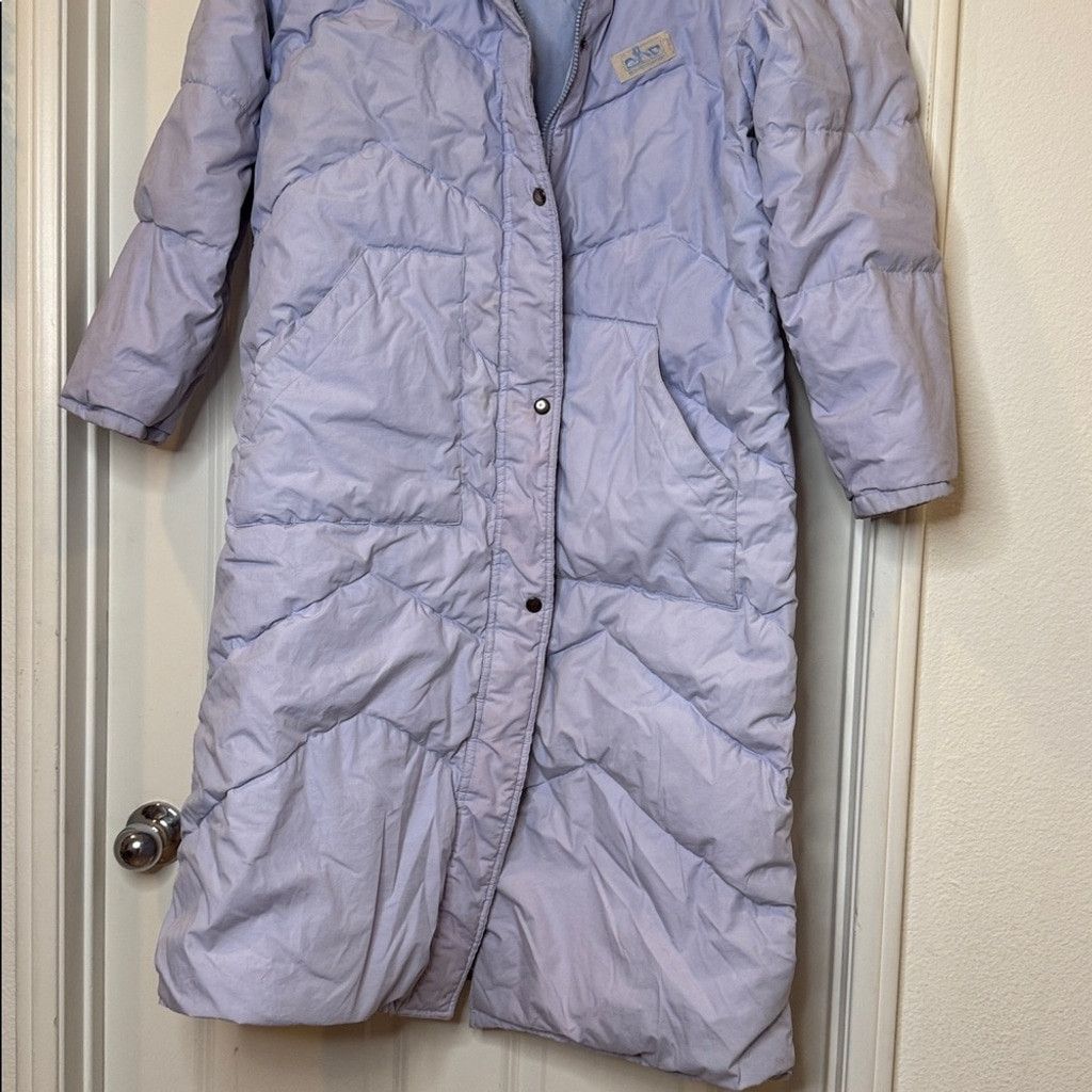 The Unbranded Brand Elho Echte Daunen puffer trench hooded winter jacket sz Lg Size L / US 10 / IT 46 - 4 Thumbnail