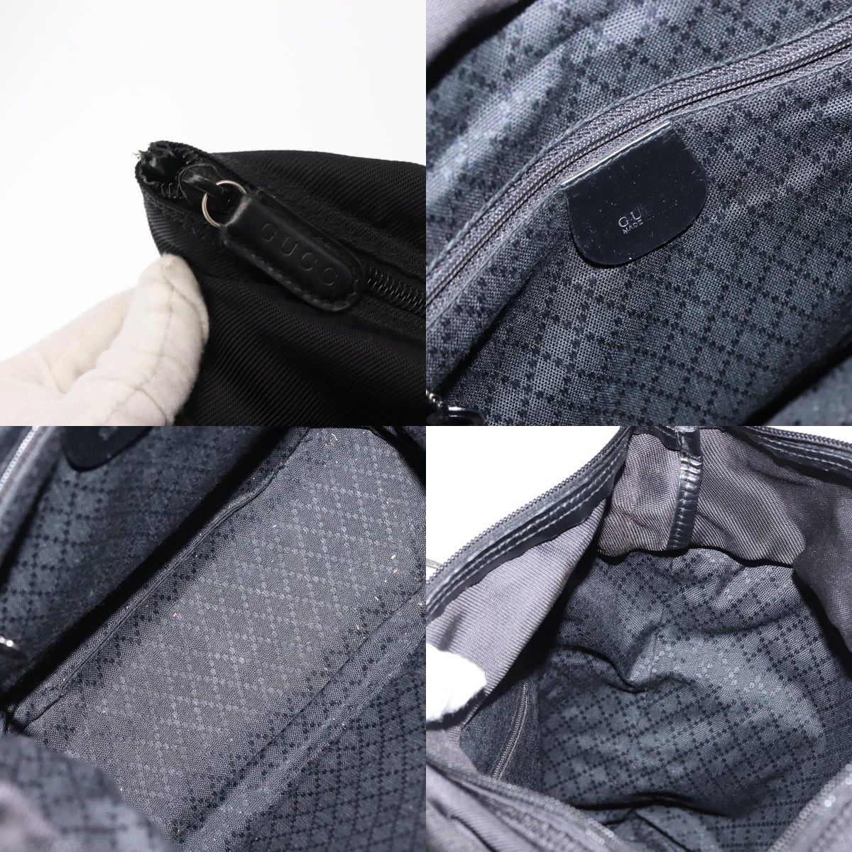 Gucci GUCCI Bamboo Hand Bag Nylon Black Size ONE SIZE - 11 Thumbnail