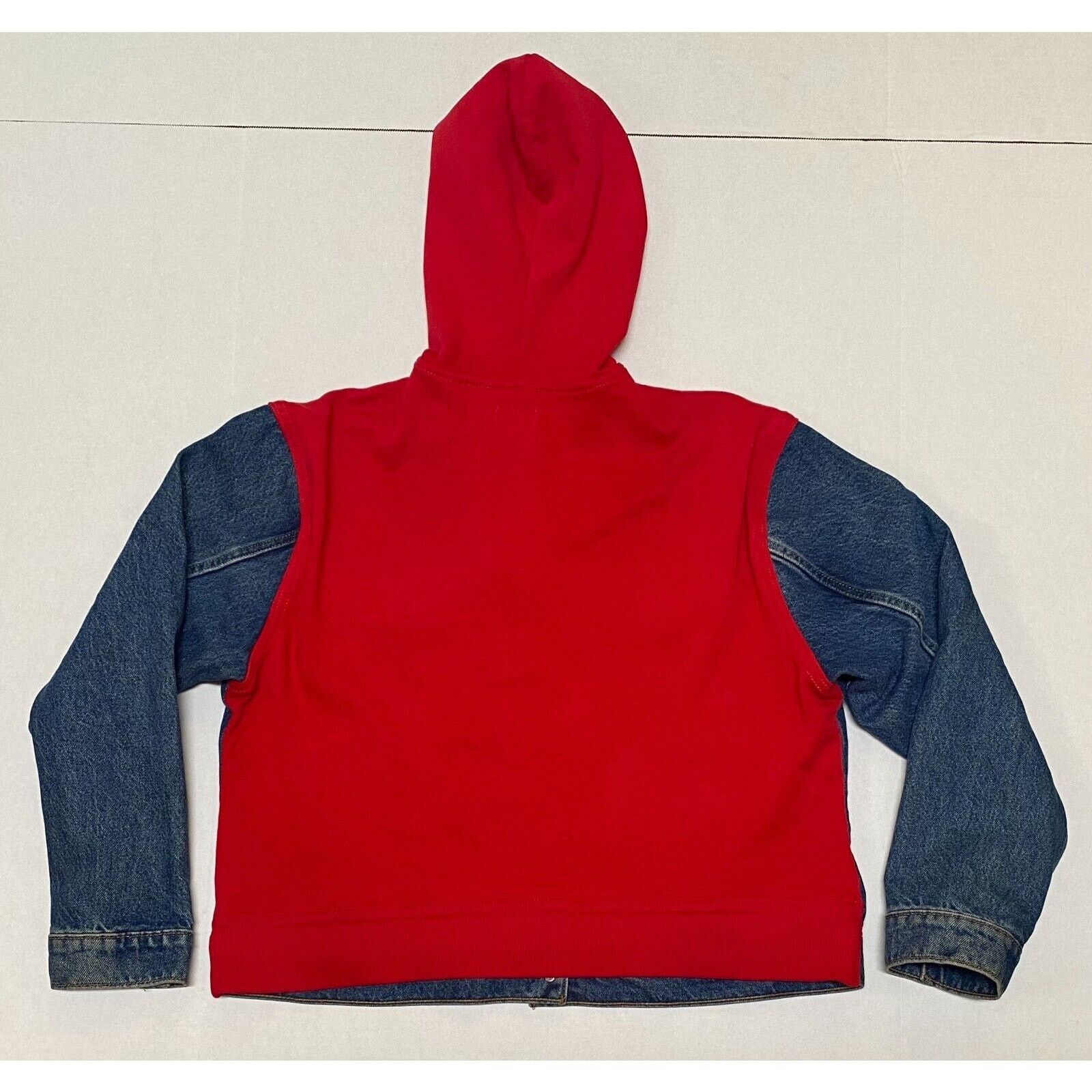 Levi's Levi's Denim Jacket Red Sweatshirt Back Hoodie Womens XL Size XL / US 12-14 / IT 48-50 - 2 Thumbnail