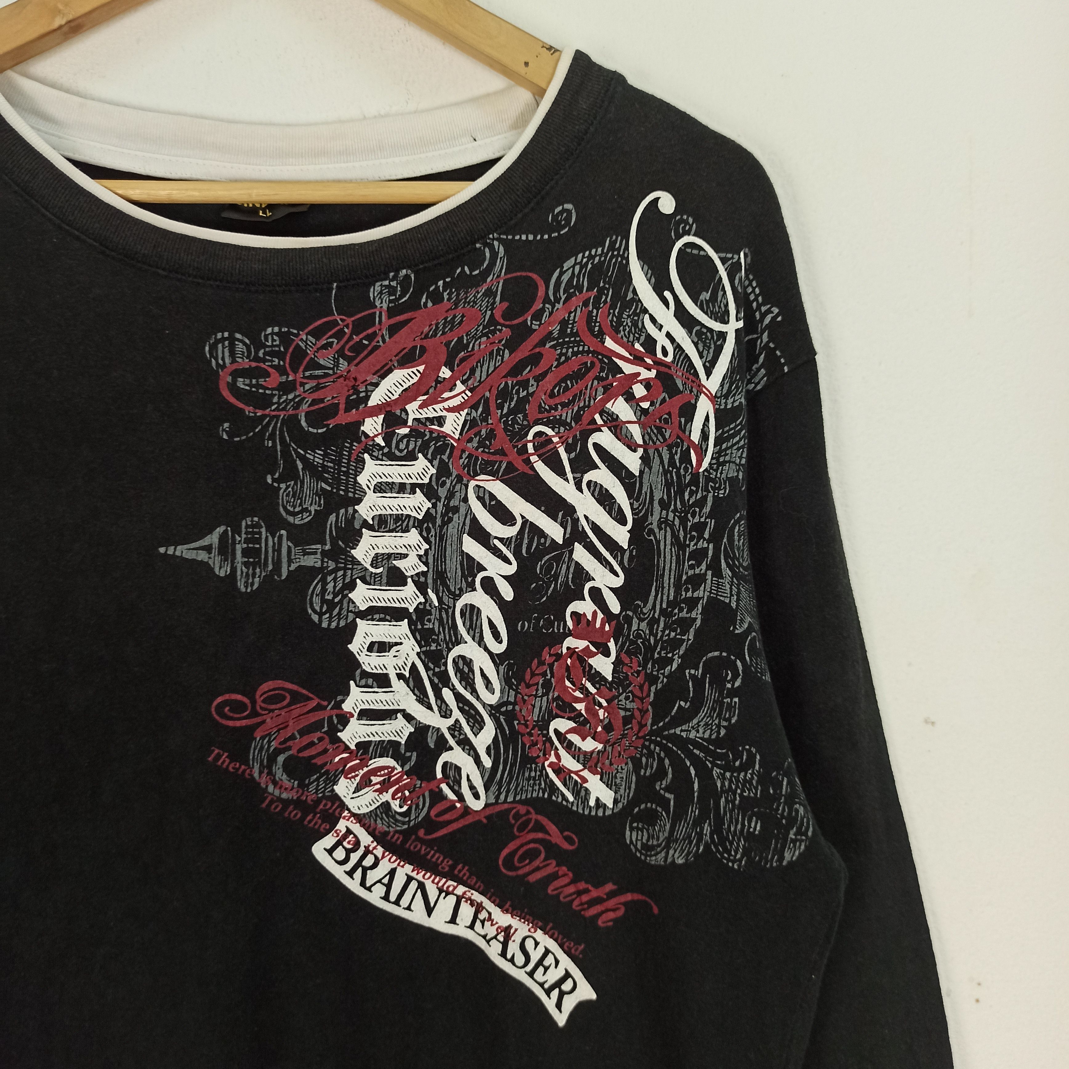 If Six Was Nine Rare Cinema @ layer Long Sleeve Tshirt Poem /LGB Size US L / EU 52-54 / 3 - 3 Thumbnail