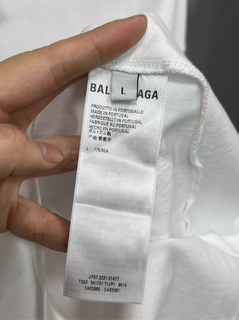 Balenciaga Balenciaga White Long Sleeve Graffiti Shirt-2505 Size L / US 10 / IT 46 - 5 Thumbnail