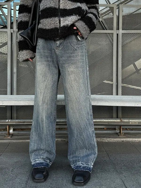 Japanese Brand × Jean Retro loose casual wide leg jeans Size US 32 / EU 48 - 1 Thumbnail