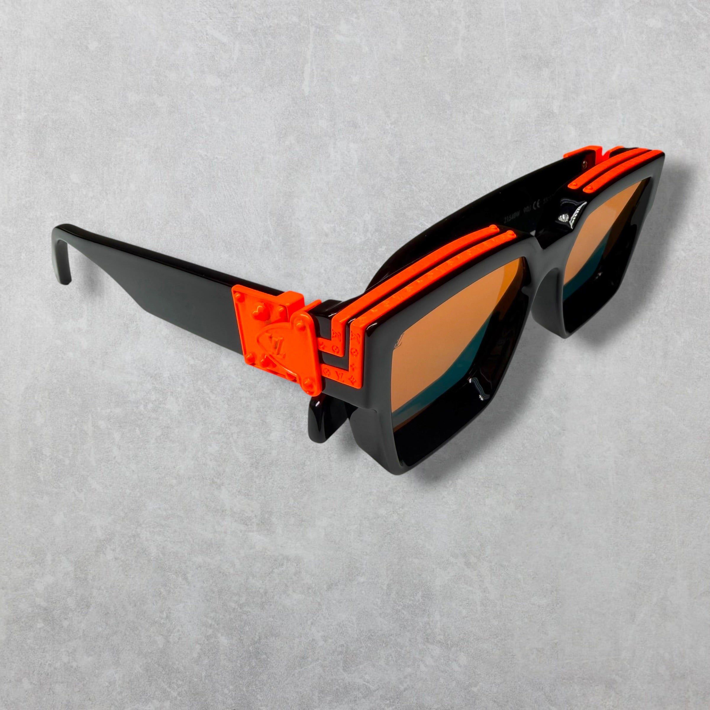 Louis Vuitton Louis Vuitton 1.1 Millionaires Black/Orange Sunglasses Size ONE SIZE - 2 Thumbnail