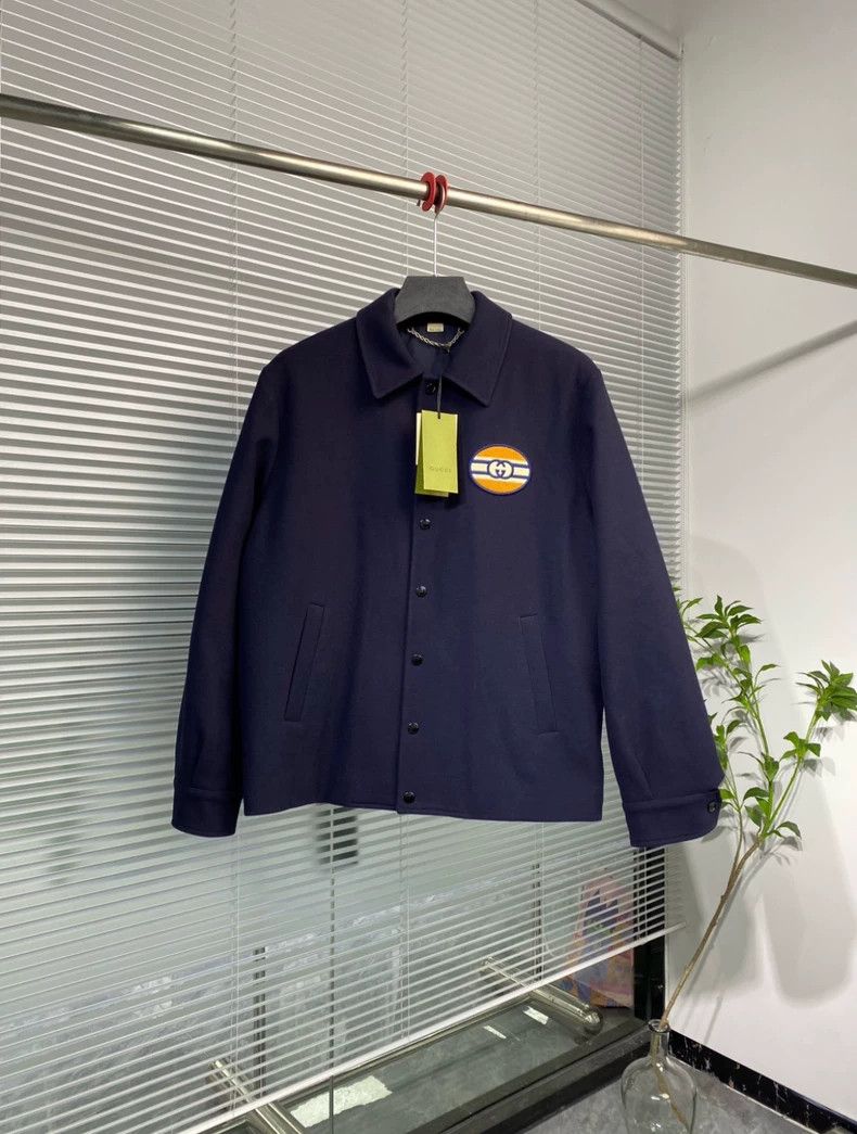 Gucci Gucci Wool Blend Jacket with Double G Logo - dmc Size US L / EU 52-54 / 3 - 1 Thumbnail