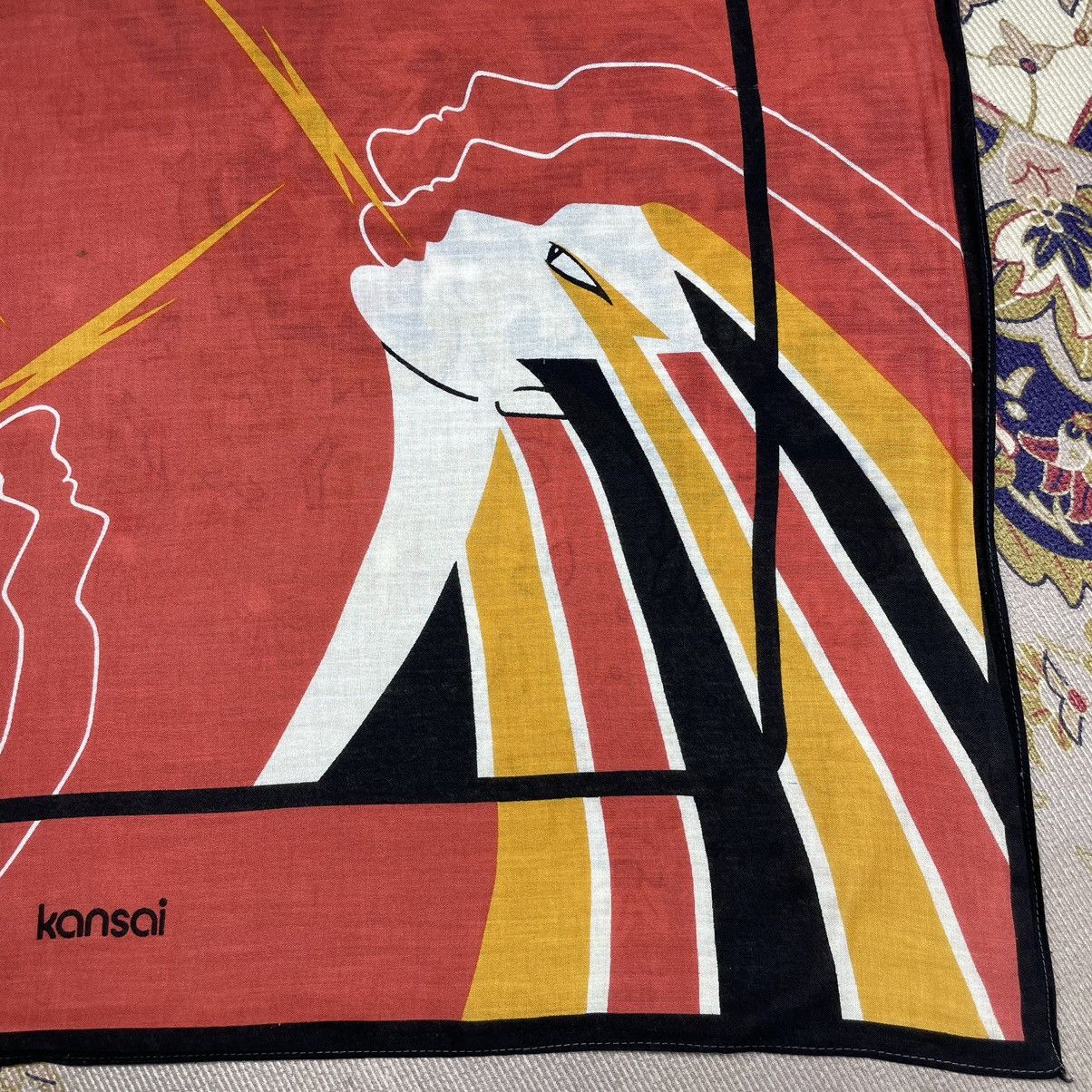 Kansai Yamamoto Rarely! Vintage Kansai Yamamoto BigFace Design Bandana/scarf Size ONE SIZE - 5 Thumbnail
