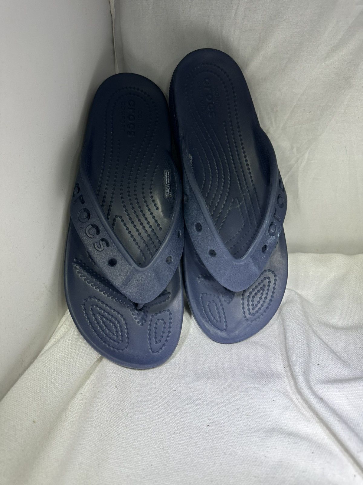 Crocs Crocs Men's Sandals Baya II Flip Flop Navy Blue M7W9 Size US 7 / EU 40 - 6 Thumbnail