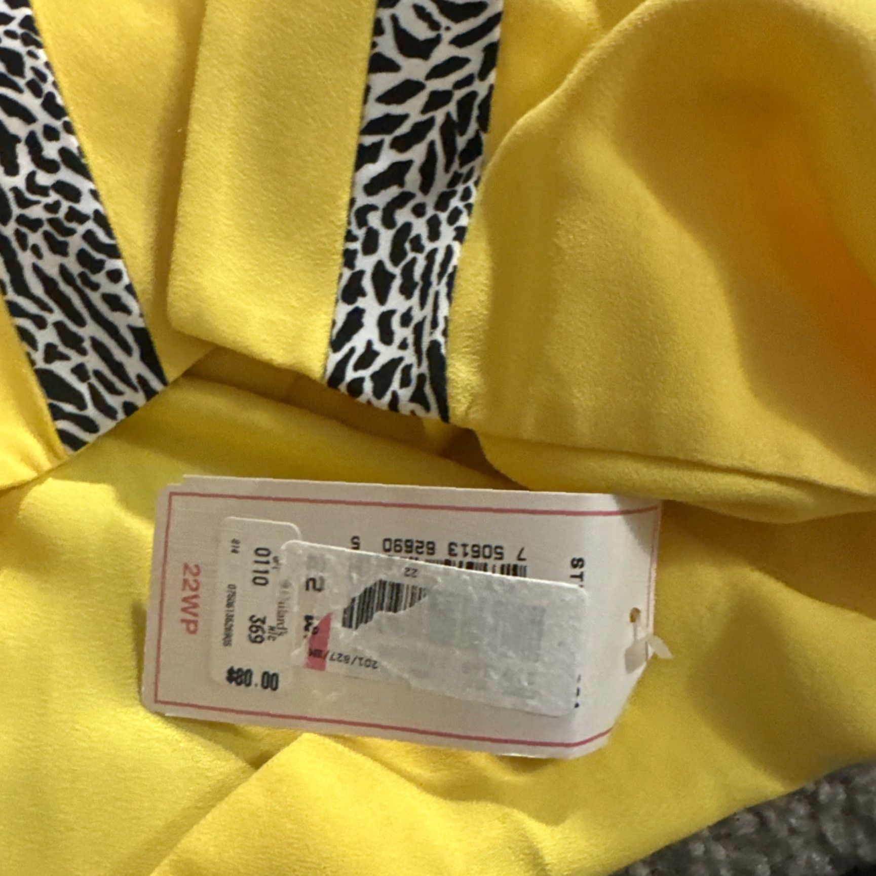 Vintage VINTAGE Tracy Richards Business Suit Blazer Skirt Women 22W Black Yellow 80s Size 40" / US 18 - 5 Thumbnail