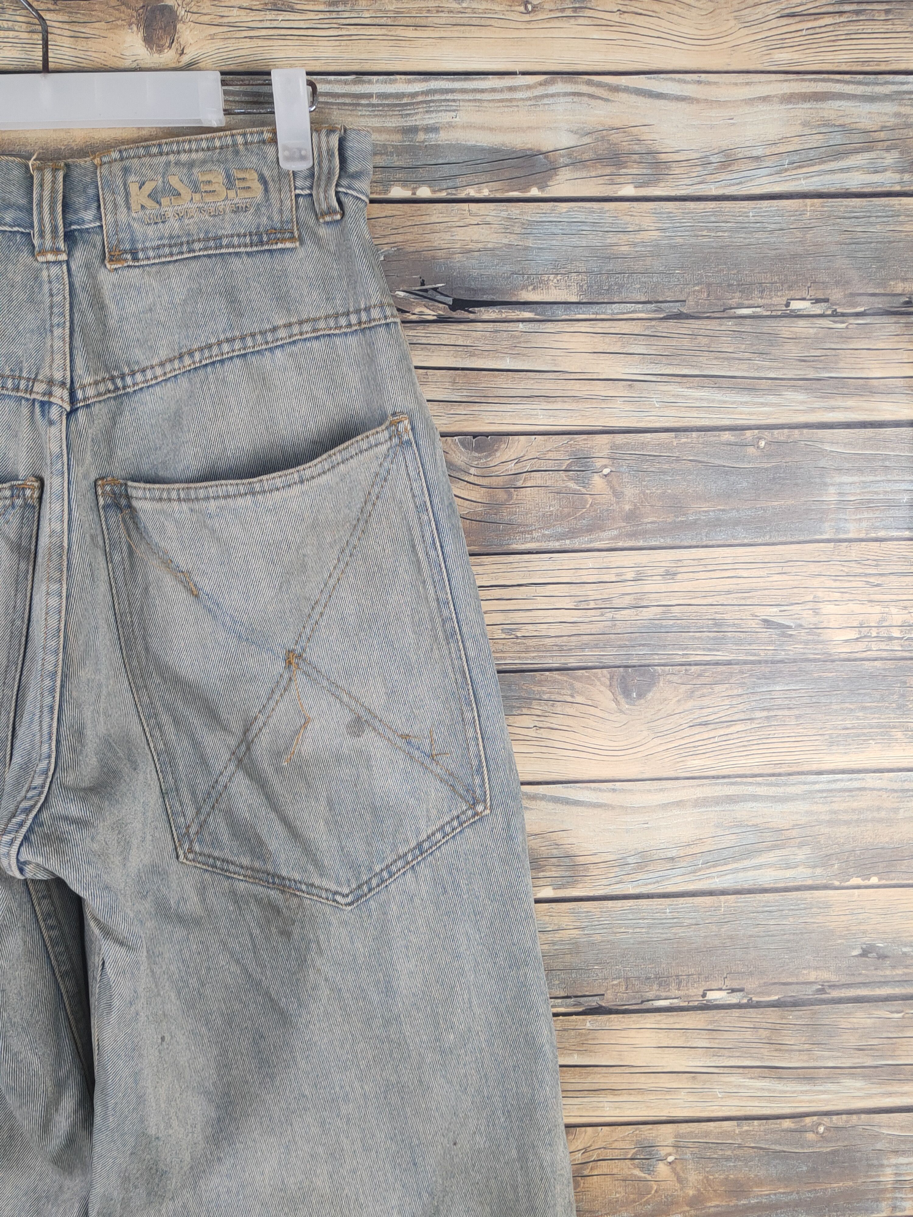 Japanese Brand K.S.B.B Light Blue Faded Distressed Ripped Jeans #W1612 Size US 30 / EU 46 - 12 Thumbnail