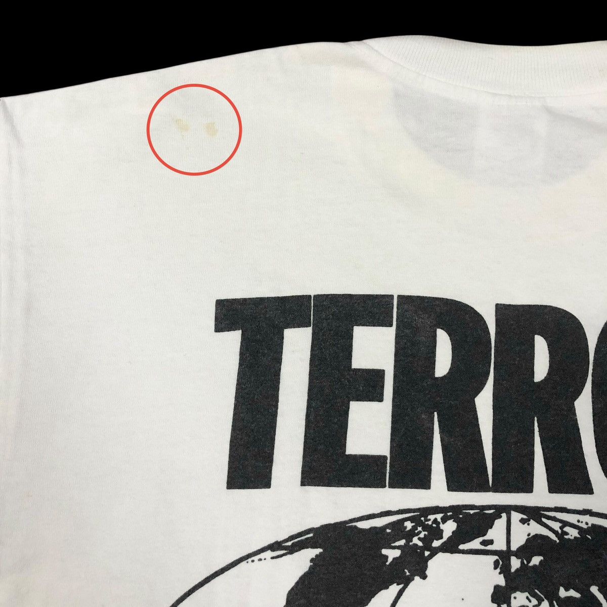 Vintage Vintage 90s Don Rock I Blame Society Terror Worldwide Shirt Size US L / EU 52-54 / 3 - 10 Thumbnail
