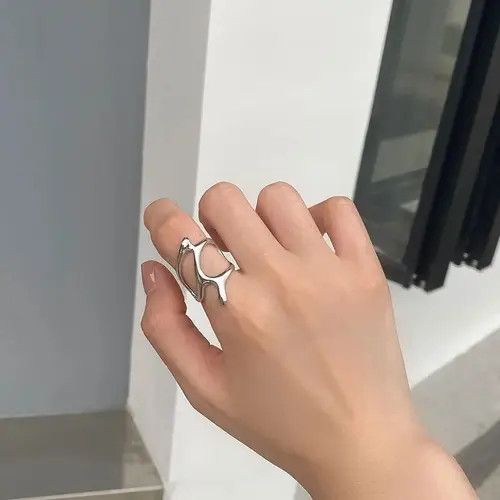 Jewelry × Vintage Elegant Irregular Hollow Branches Adjustable Ring Size ONE SIZE - 2 Thumbnail
