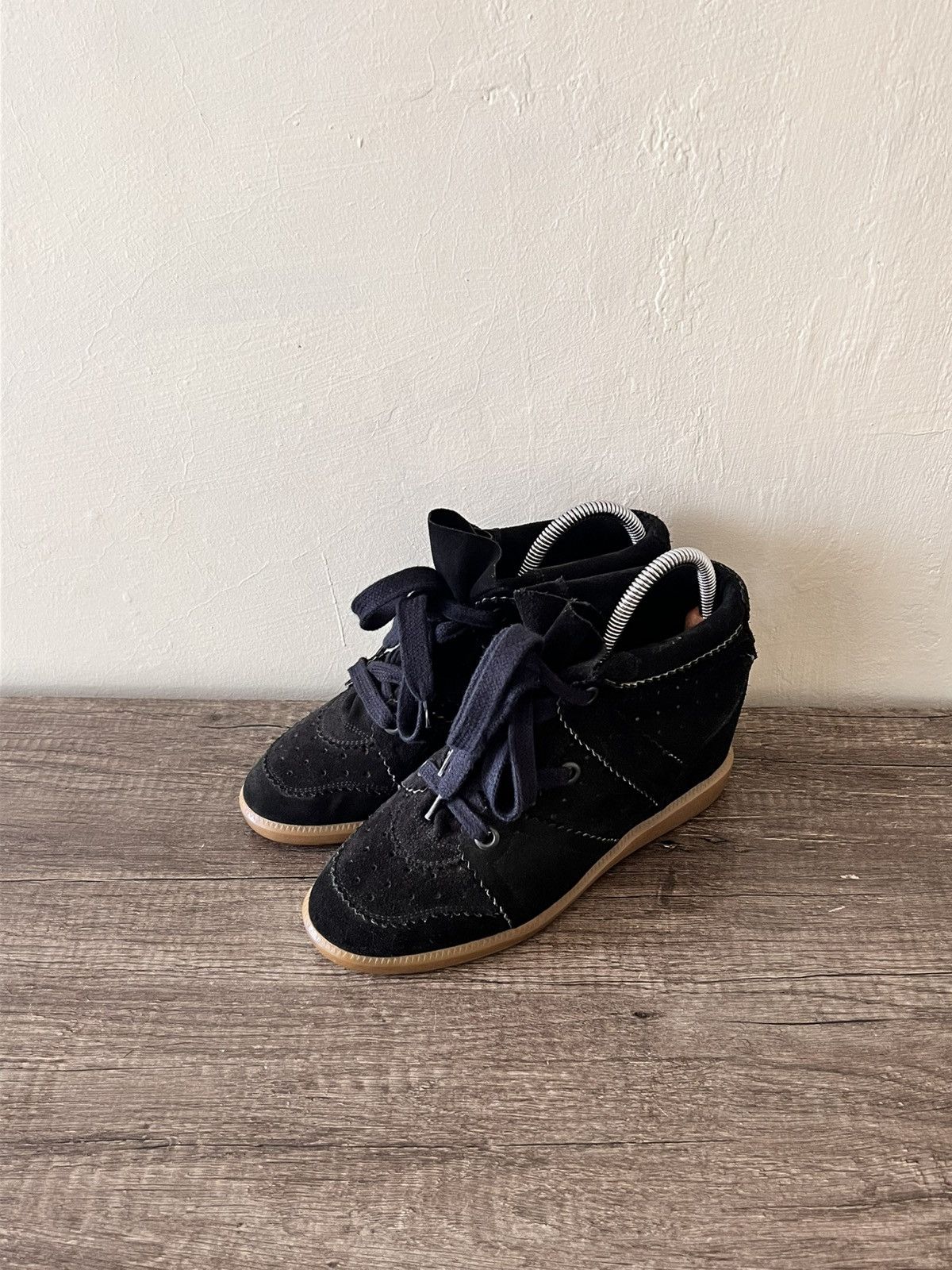 Isabel Marant Etoile Bobby Suede Leather Trainers Size US 9 / IT 39 - 2 Thumbnail