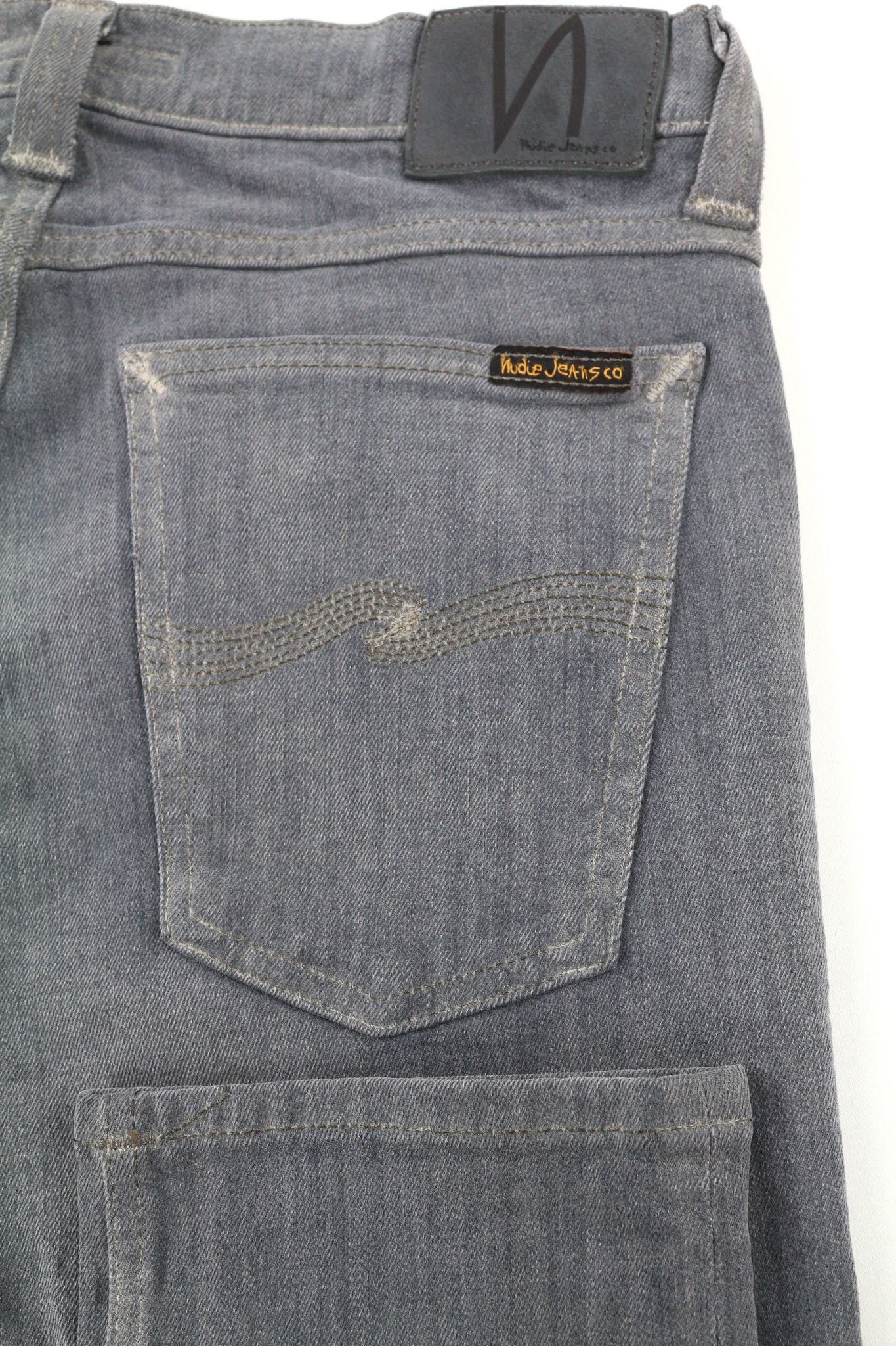 Nudie Jeans TIGHT LONG JOHN W31/L34 Organic Charcoal Denim Jeans 80677 Size US 31 - 5 Thumbnail