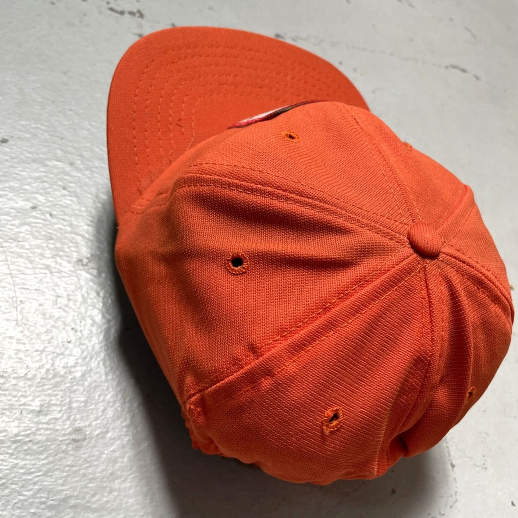 New Era VINTAGE New Era Cap Baseball Cap M/L NOS NWOT Orange 80s Motocross Racing Cars Bikes Honda Japan Americana Mens Womens Boys Girls Size ONE SIZE - 5 Thumbnail