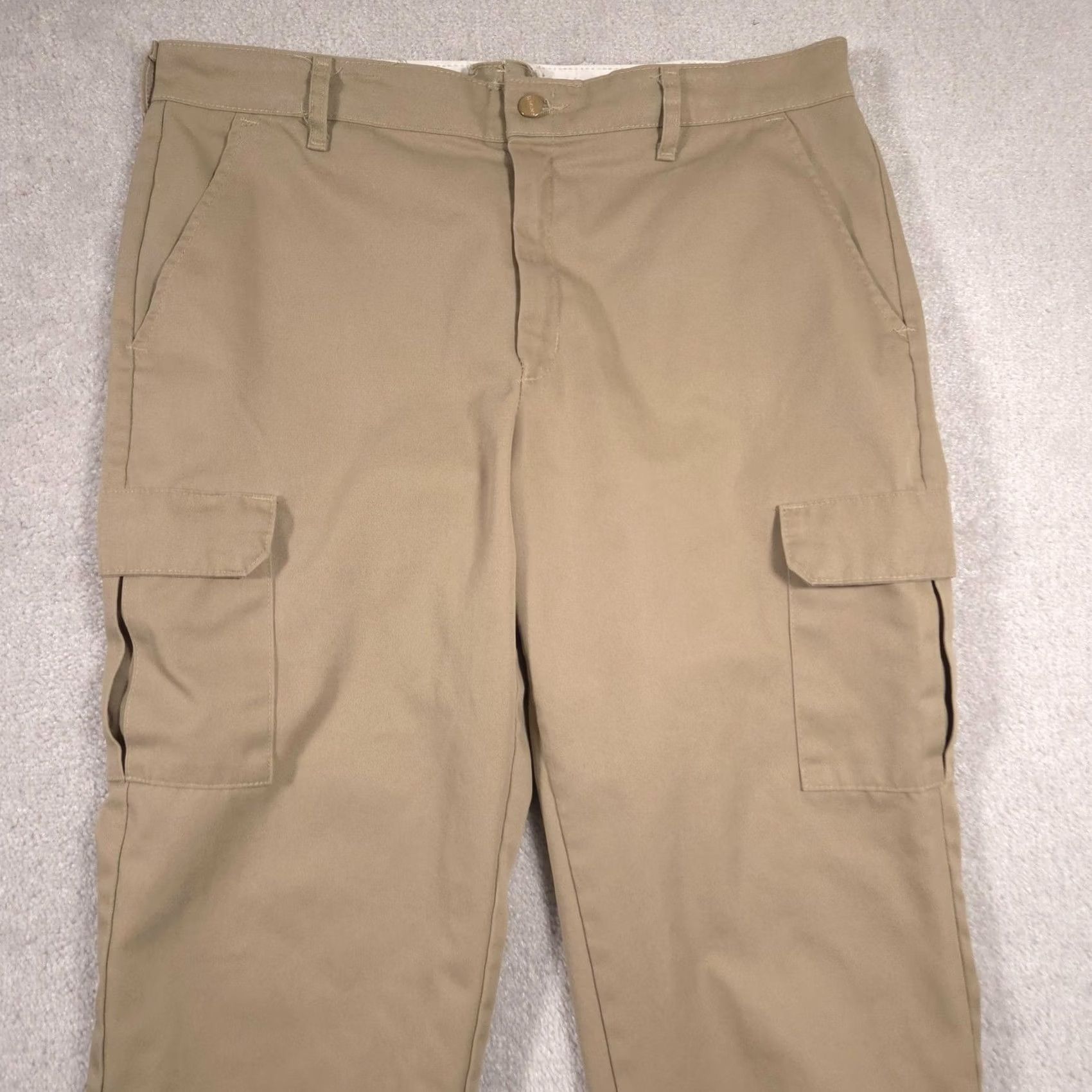 Red Kap VINTAGE Red Kap Cargo Pants Mens 38x27 Khaki Beige Workwear Pockets Straight Leg Mens Size US 38 / EU 54 - 3 Thumbnail
