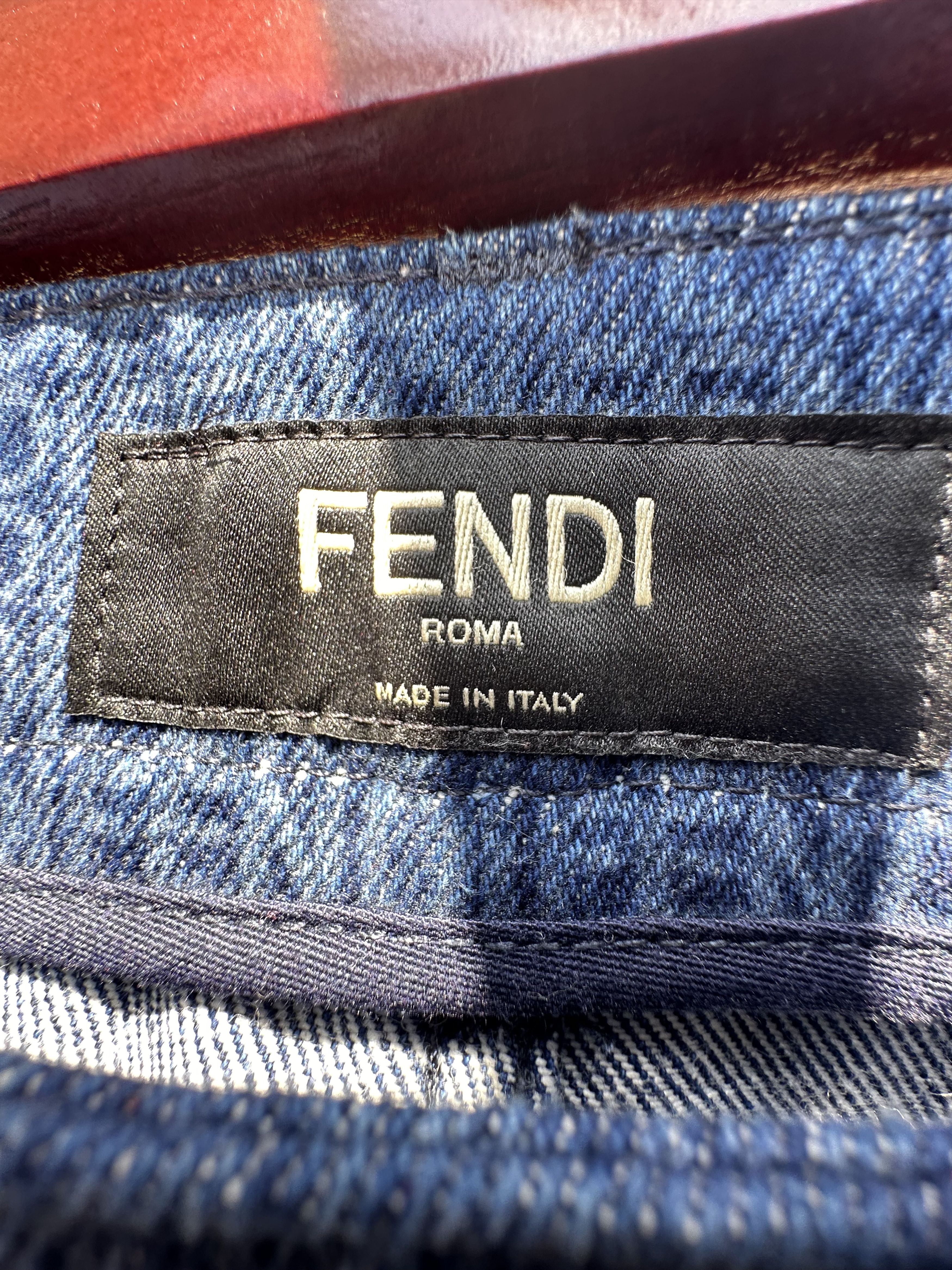 Fendi Fendi Laser Wash Straight Leg Denim Jeans Size US 34 / EU 50 - 4 Thumbnail